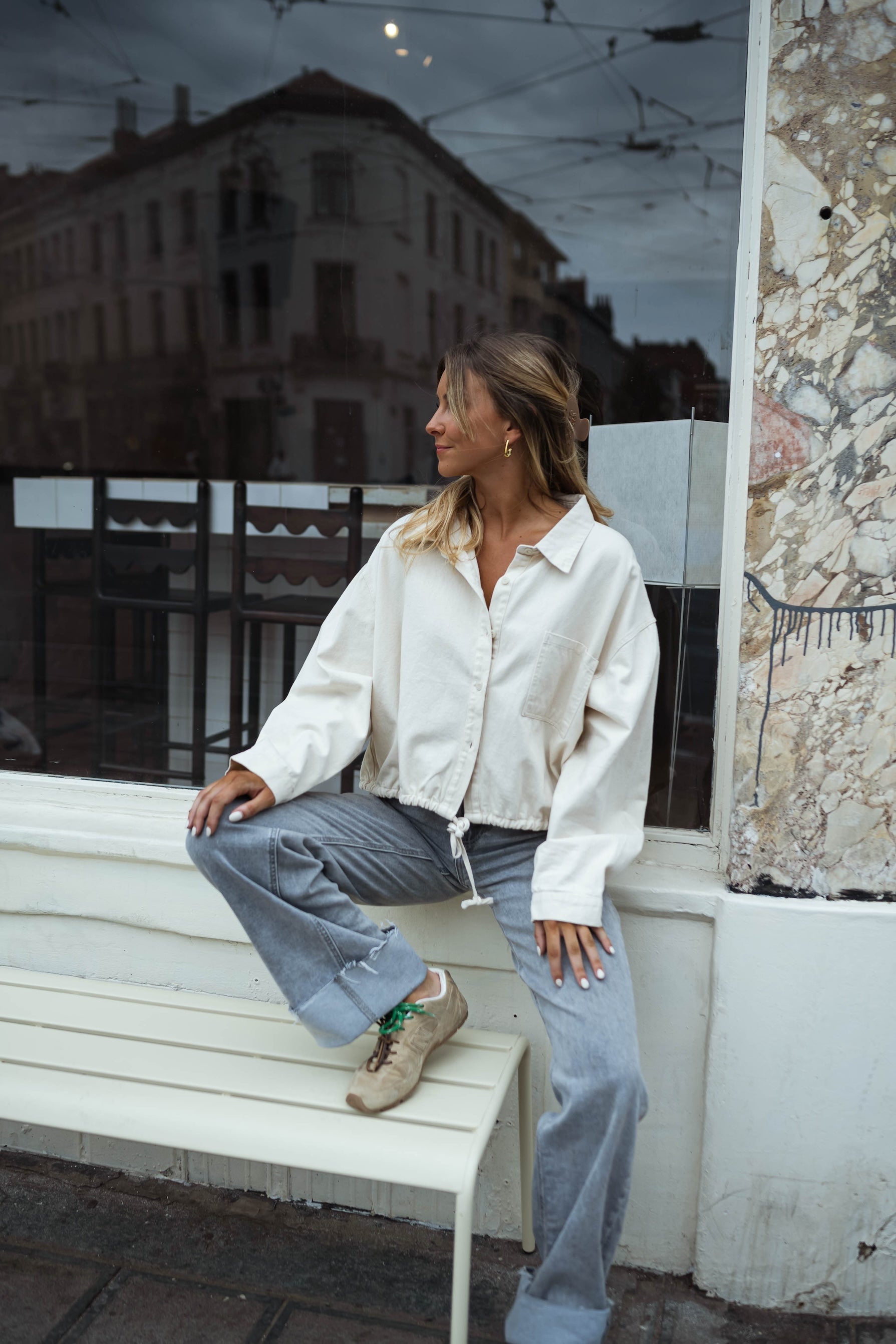 Beige Denim Hanae Shirt