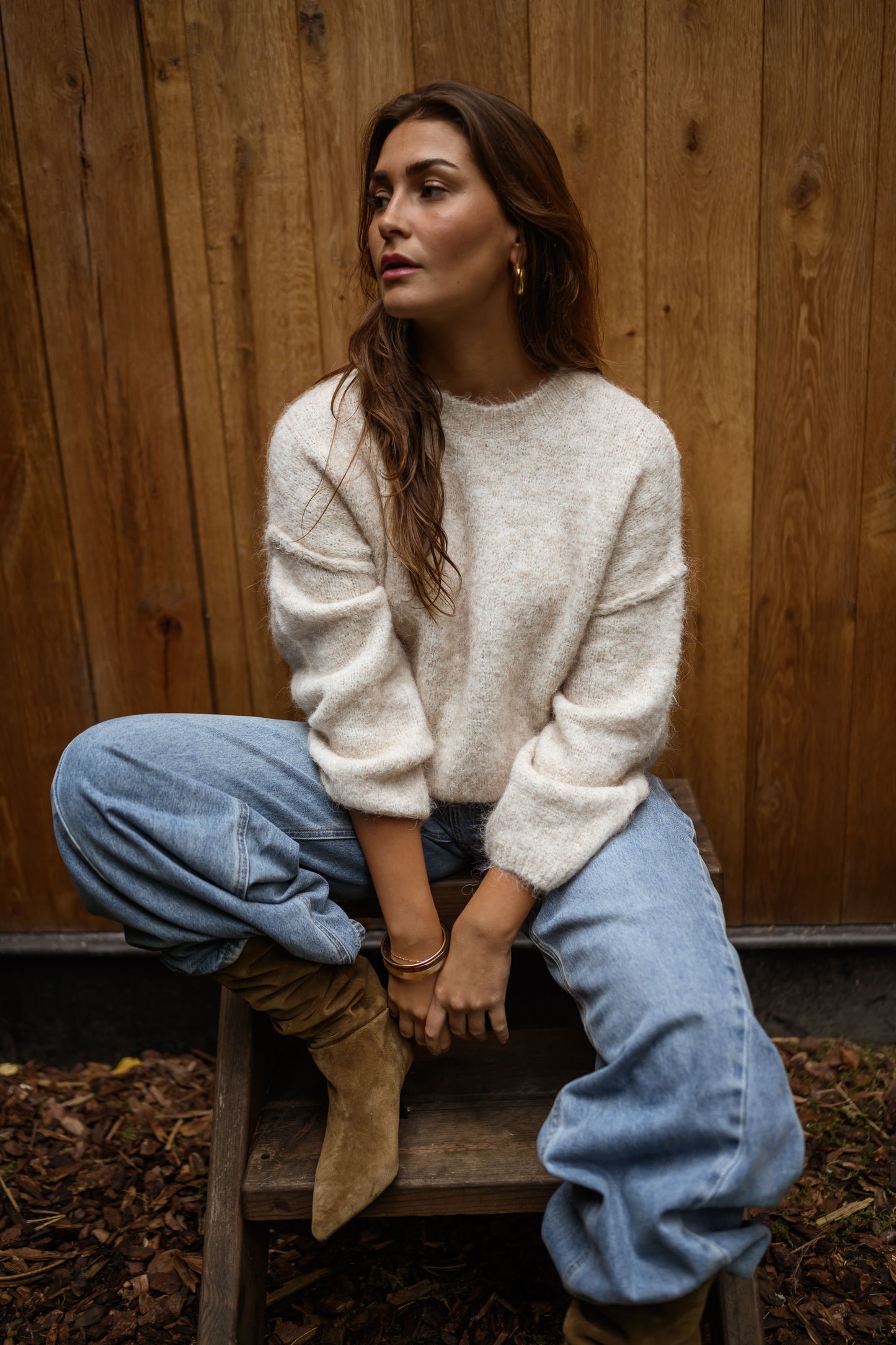 Beige Luck Sweater
