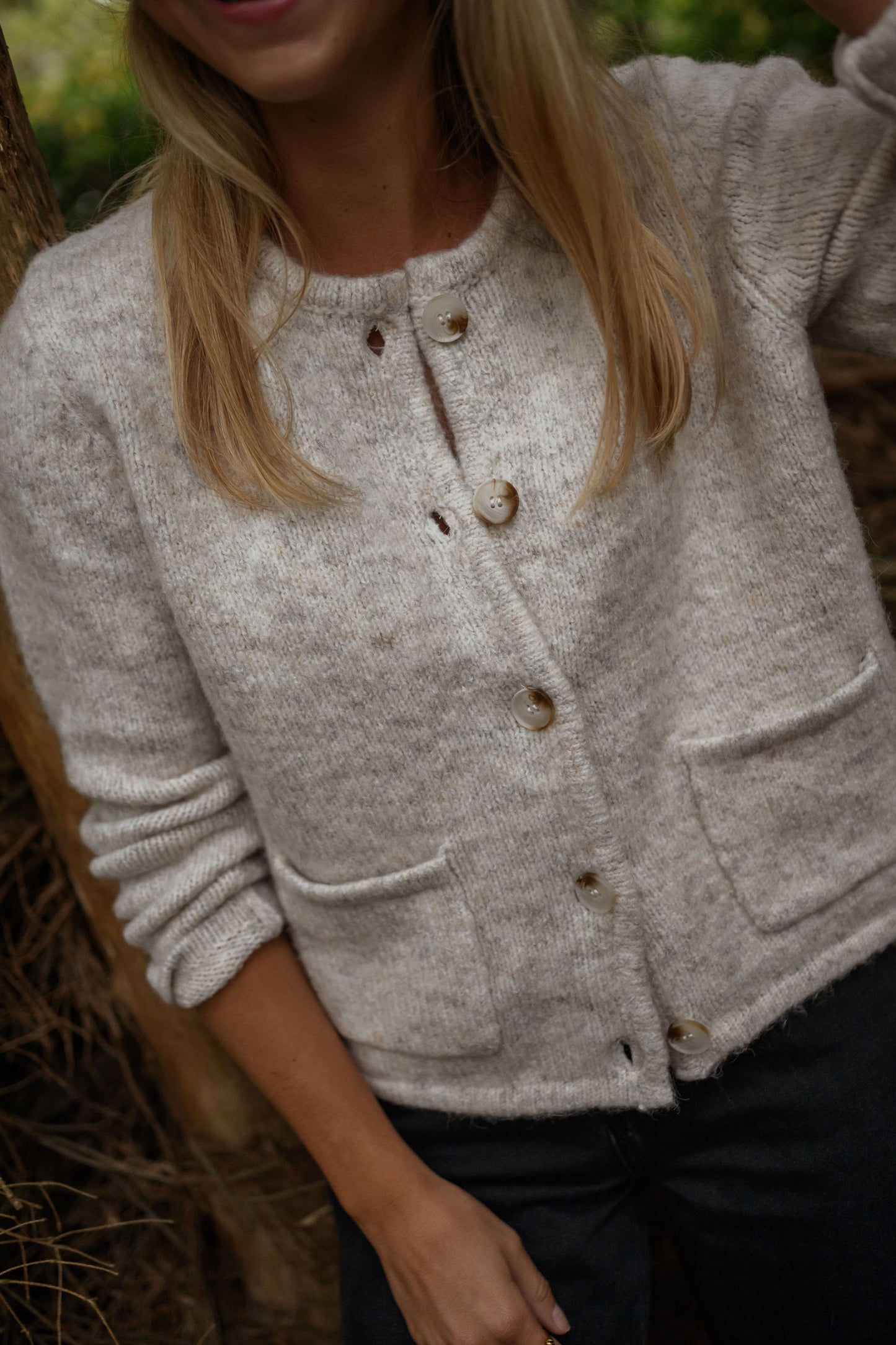 Beige Milene Cardigan