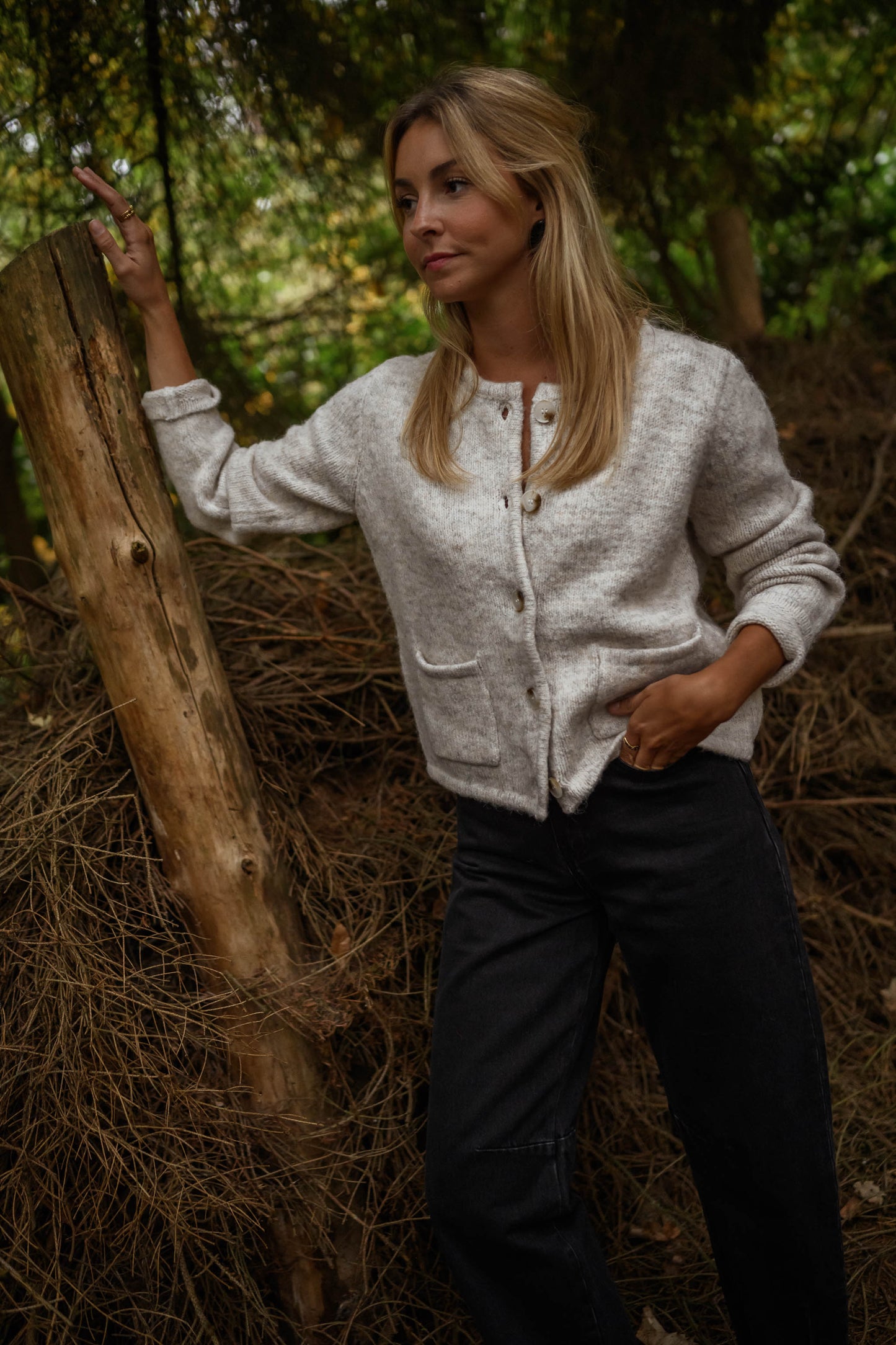 Beige Milene Cardigan