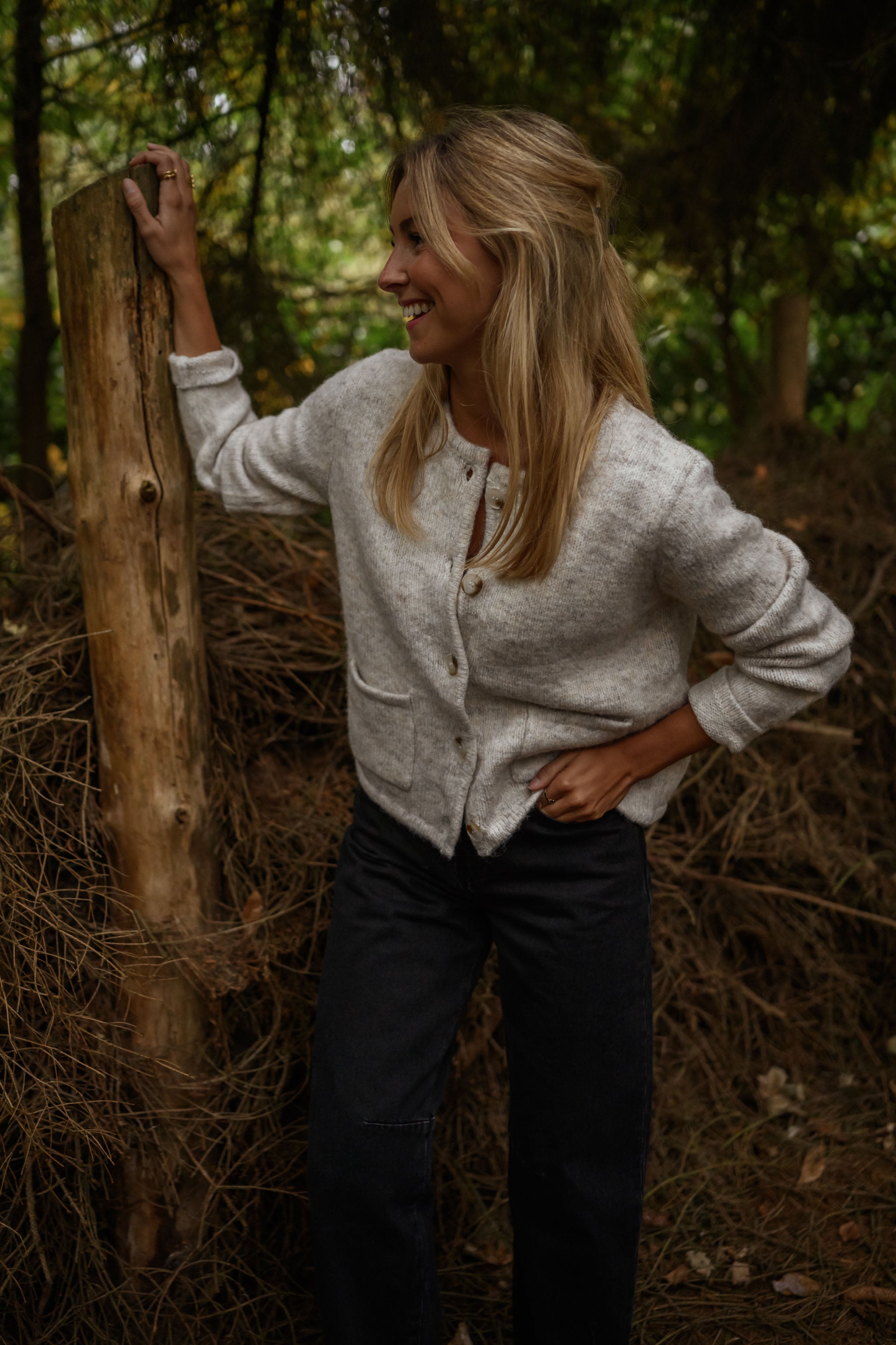 Beige Milene Cardigan