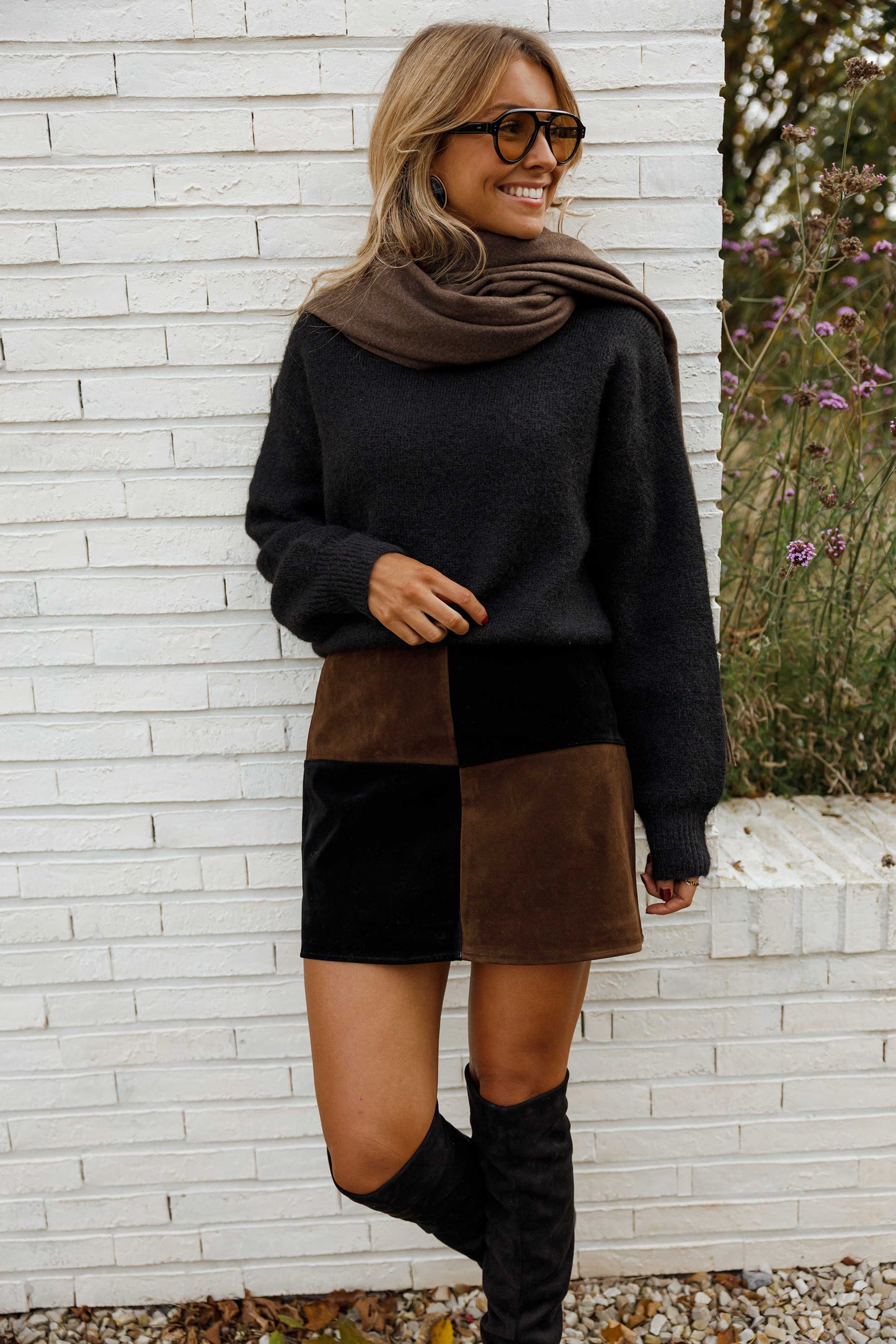 Black and Brown Asan Skirt