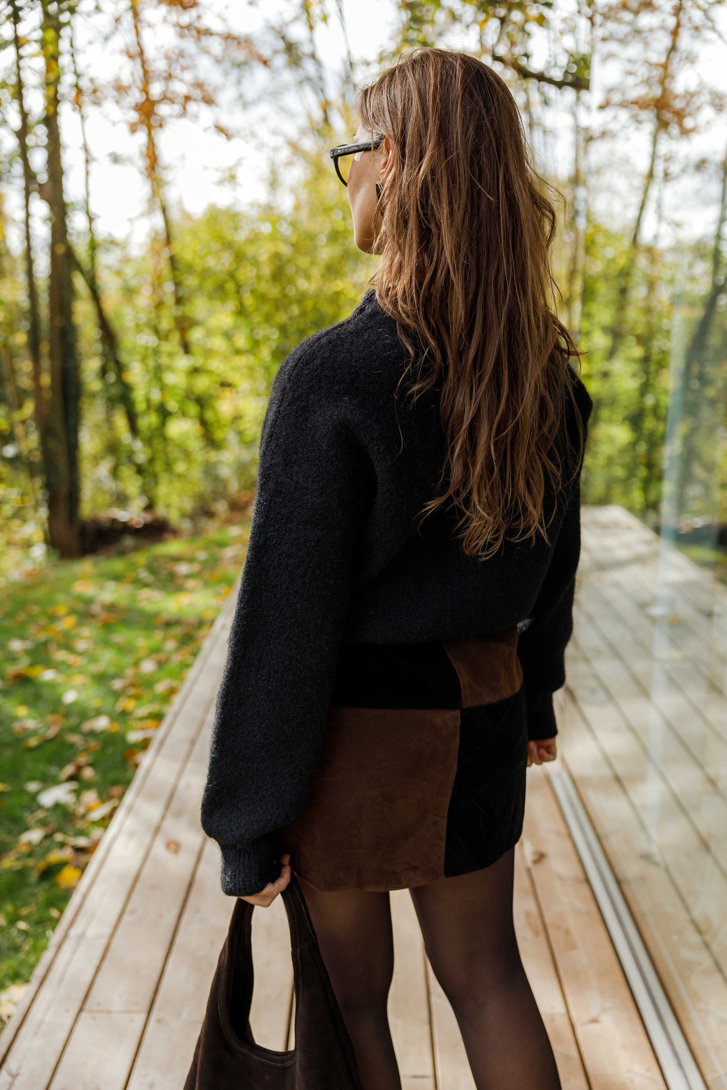 Black and Brown Asan Skirt