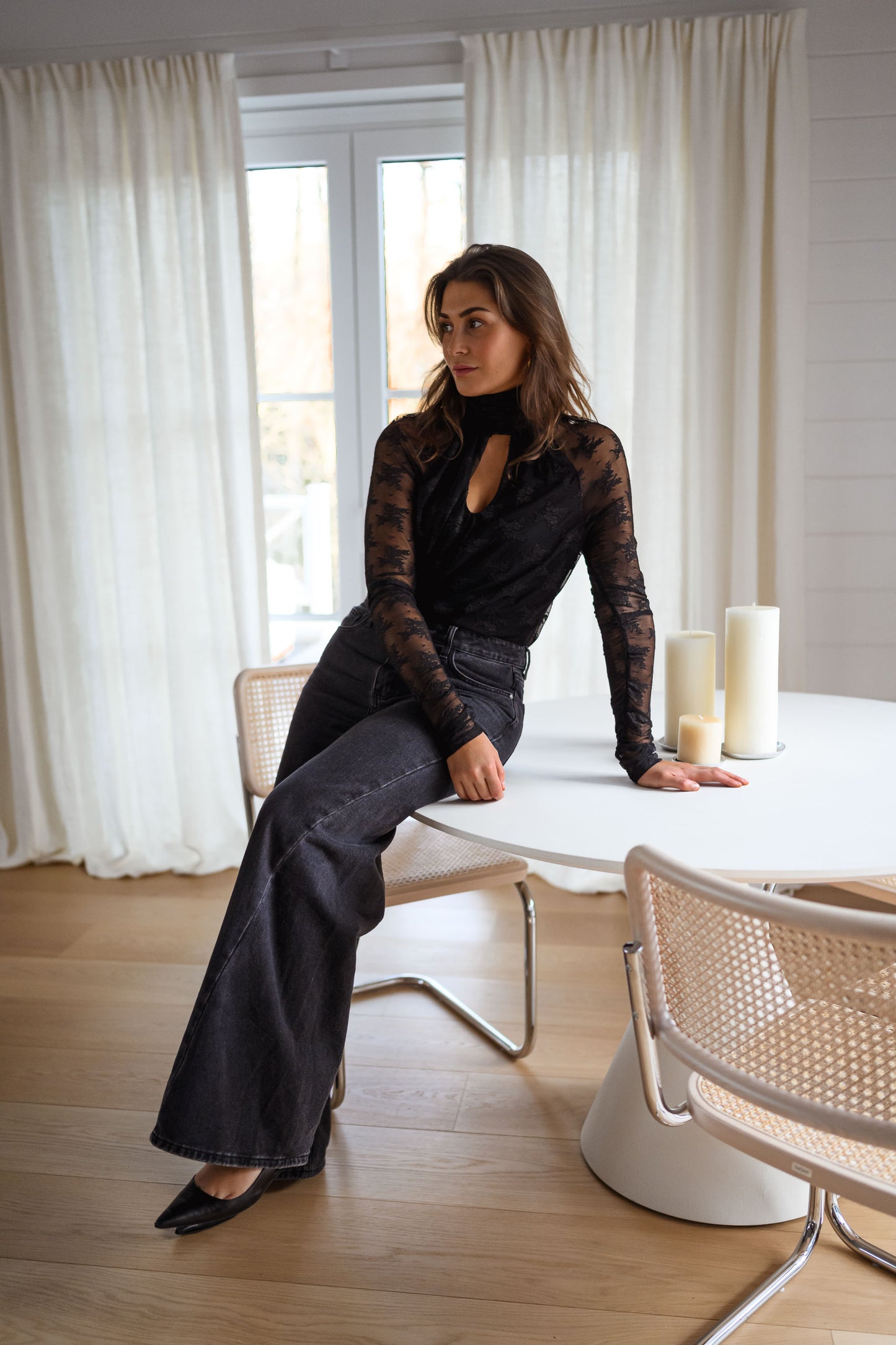 Black Lace Millie Bodysuit