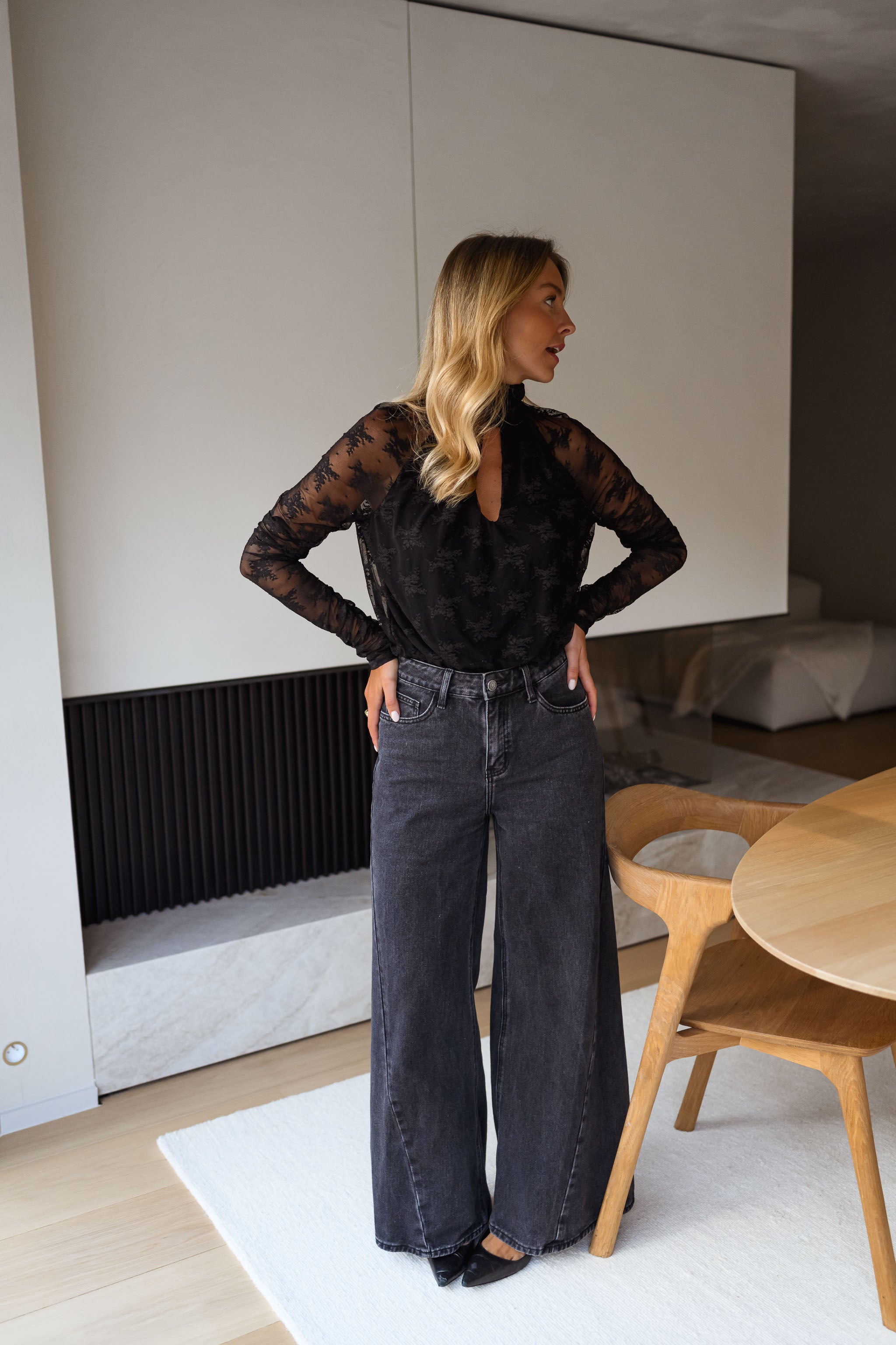 Black Lace Millie Bodysuit