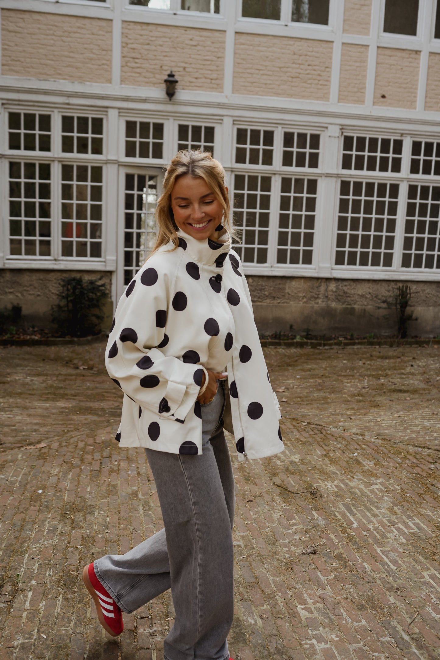 Black Polka Dot Leonard Jacket