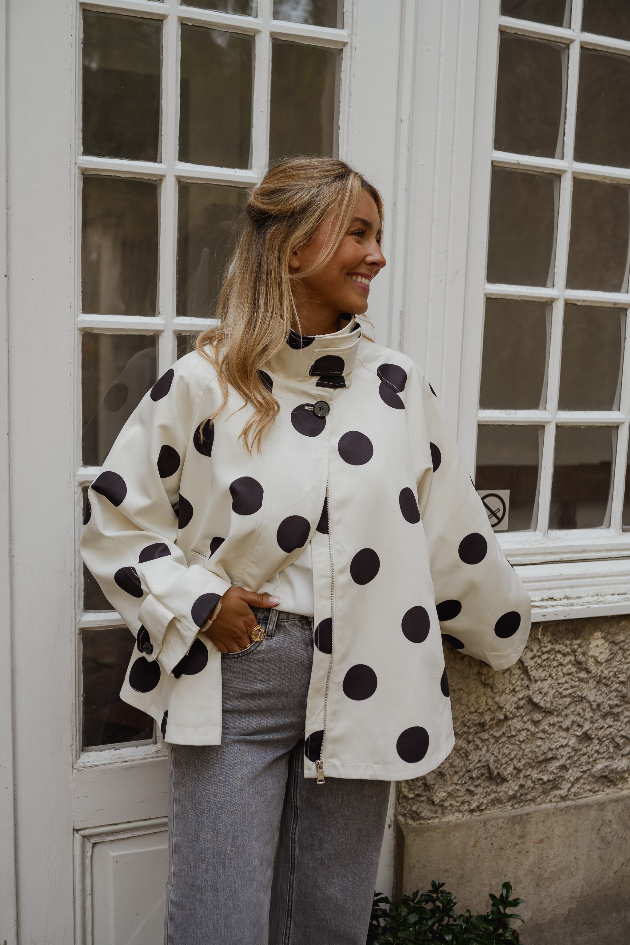 Black Polka Dot Leonard Jacket