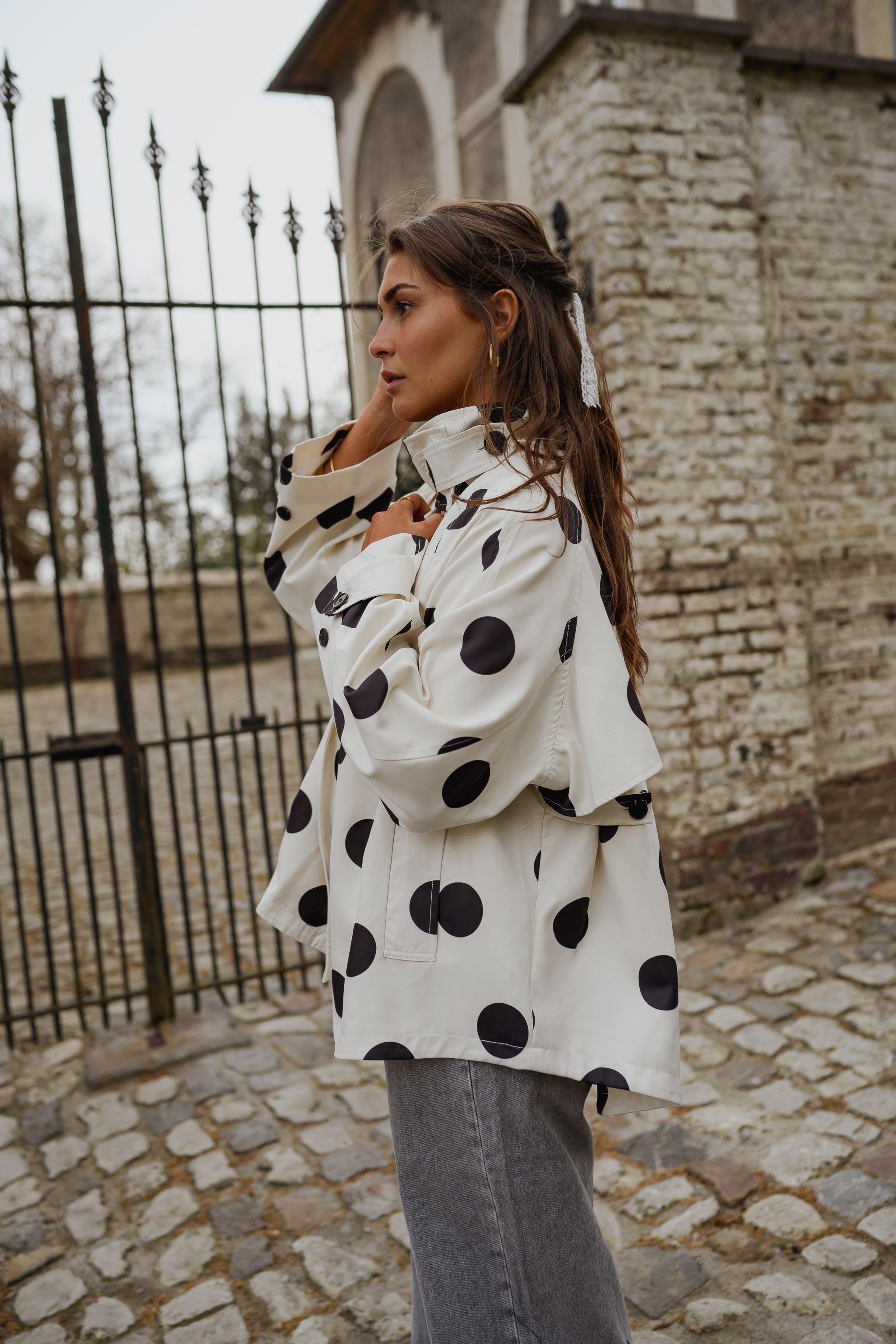 Black Polka Dot Leonard Jacket