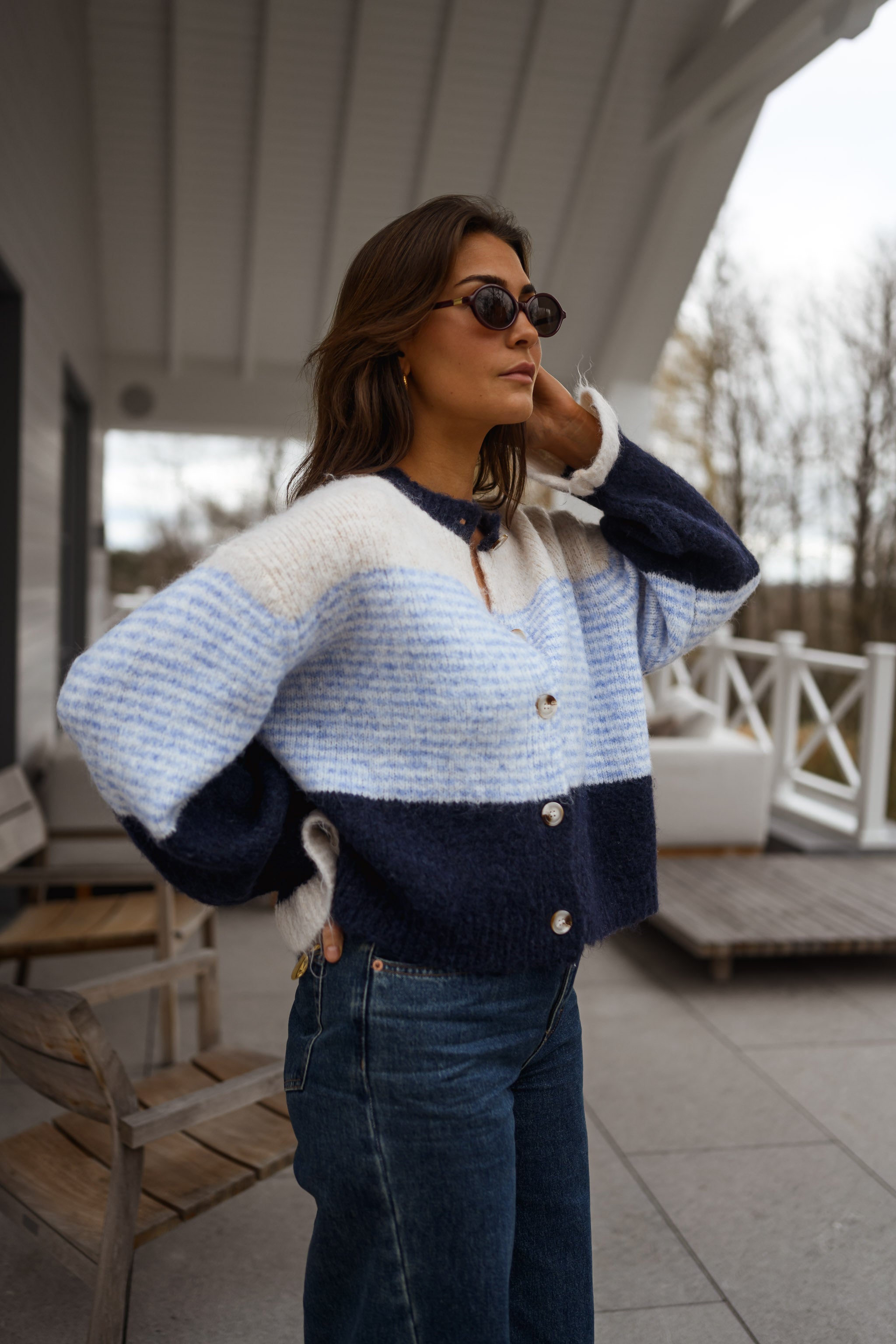 Blue Amren Cardigan