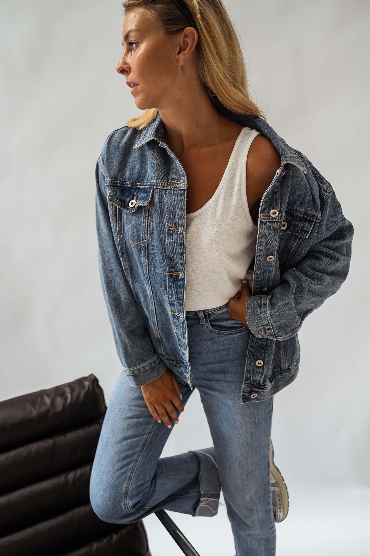 Blue Denim Helmi Jacket