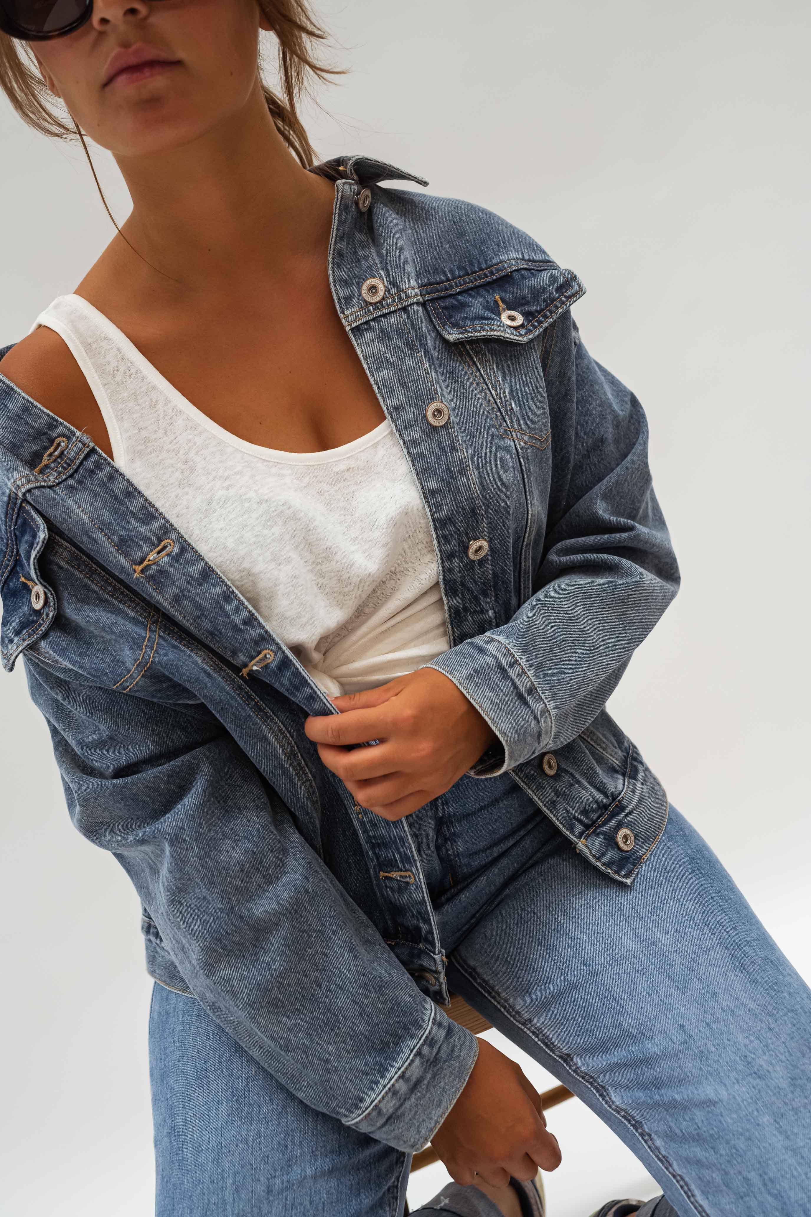Blue Denim Helmi Jacket