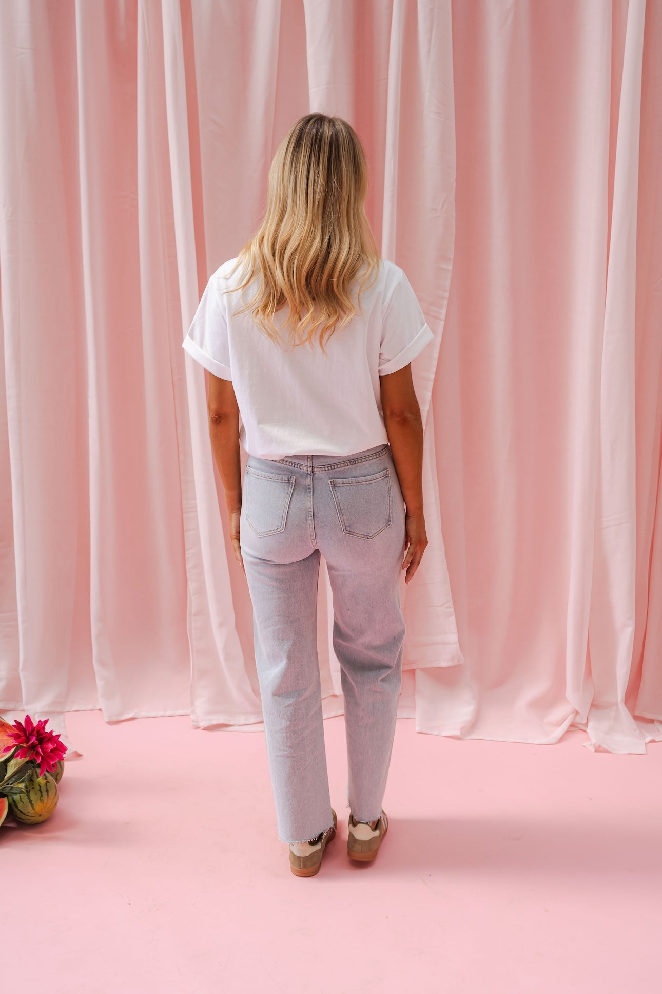 Blue Floral Anabella Jeans