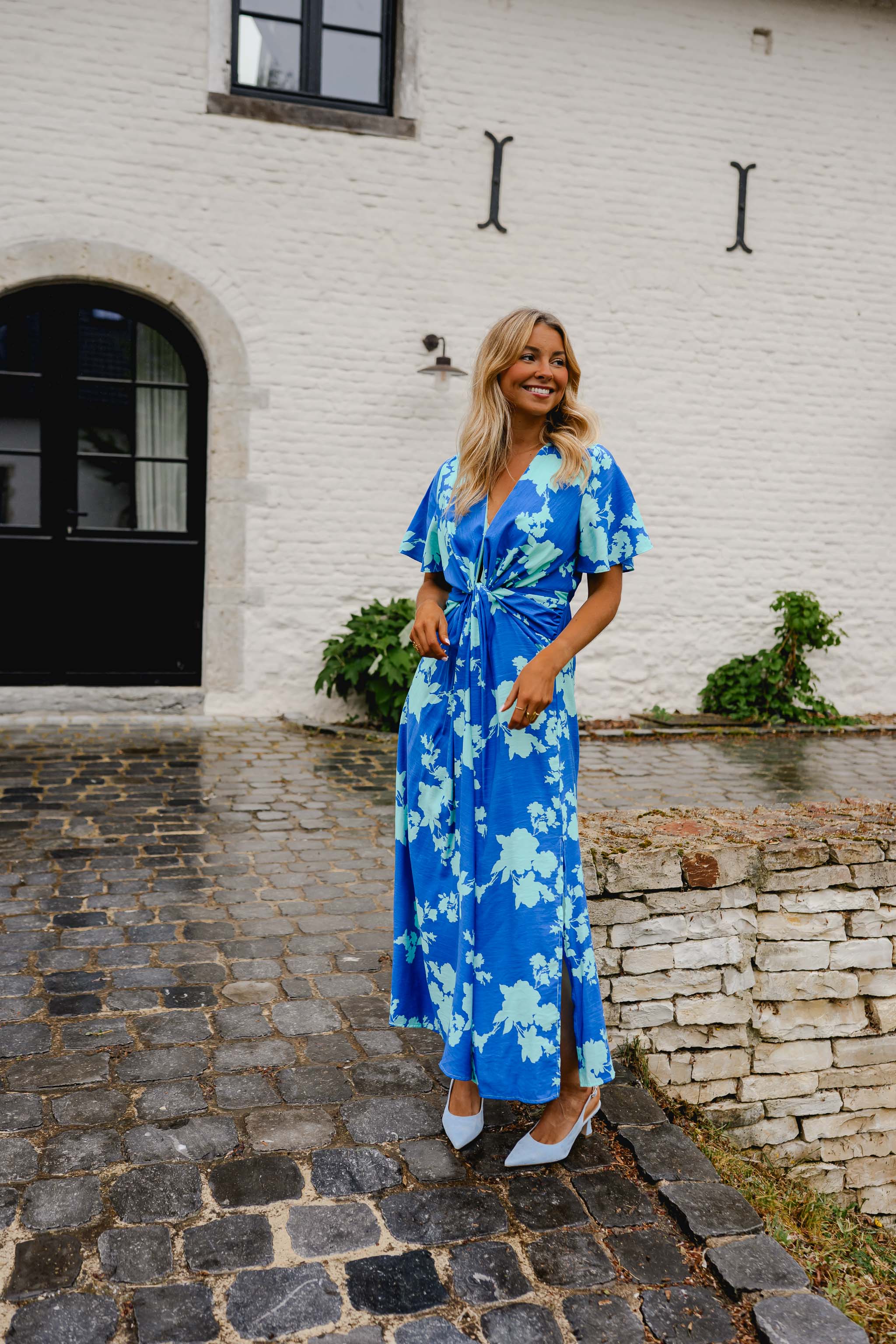 Blue Floral Joanny Dress