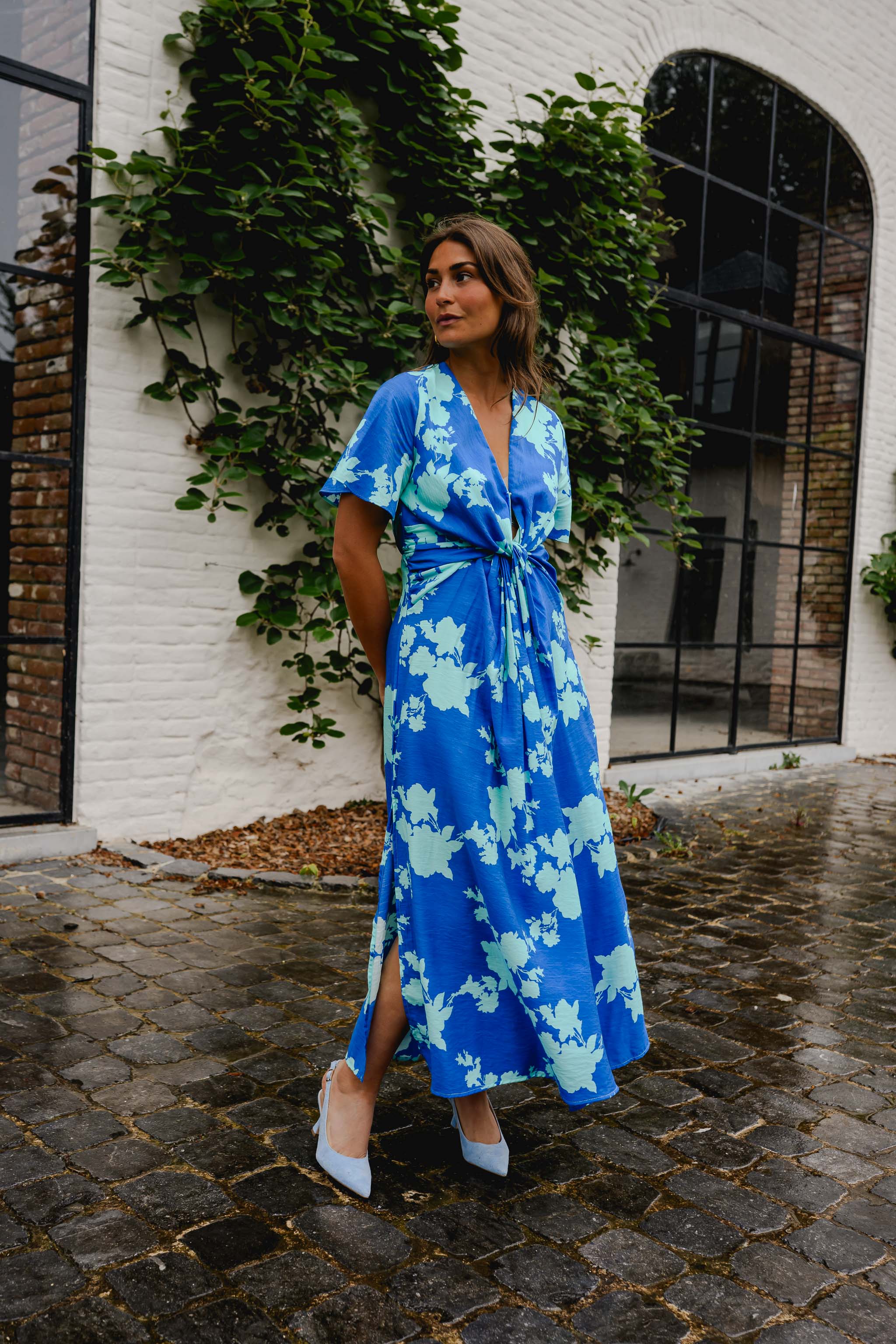 Blue Floral Joanny Dress