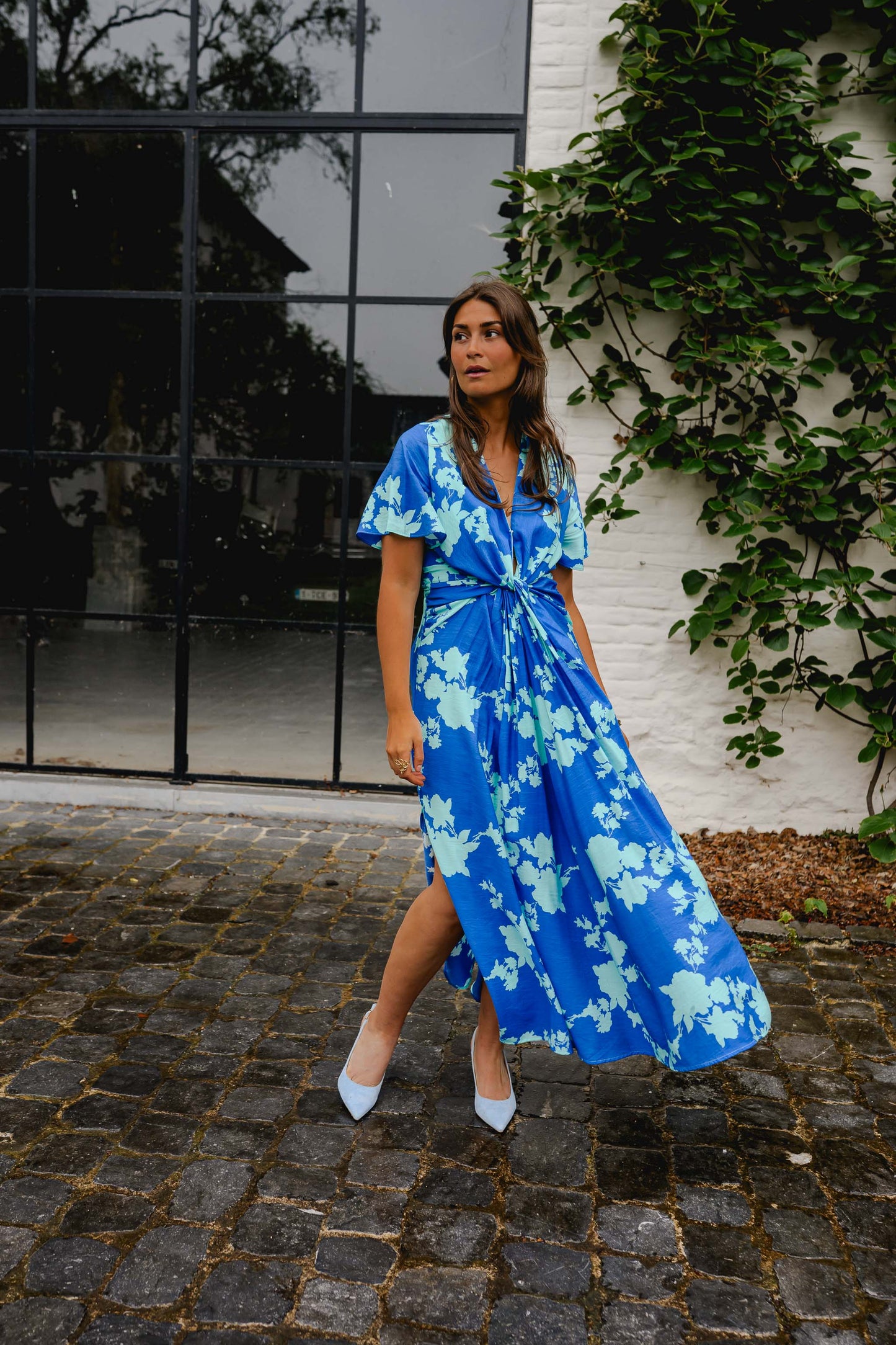 Blue Floral Joanny Dress