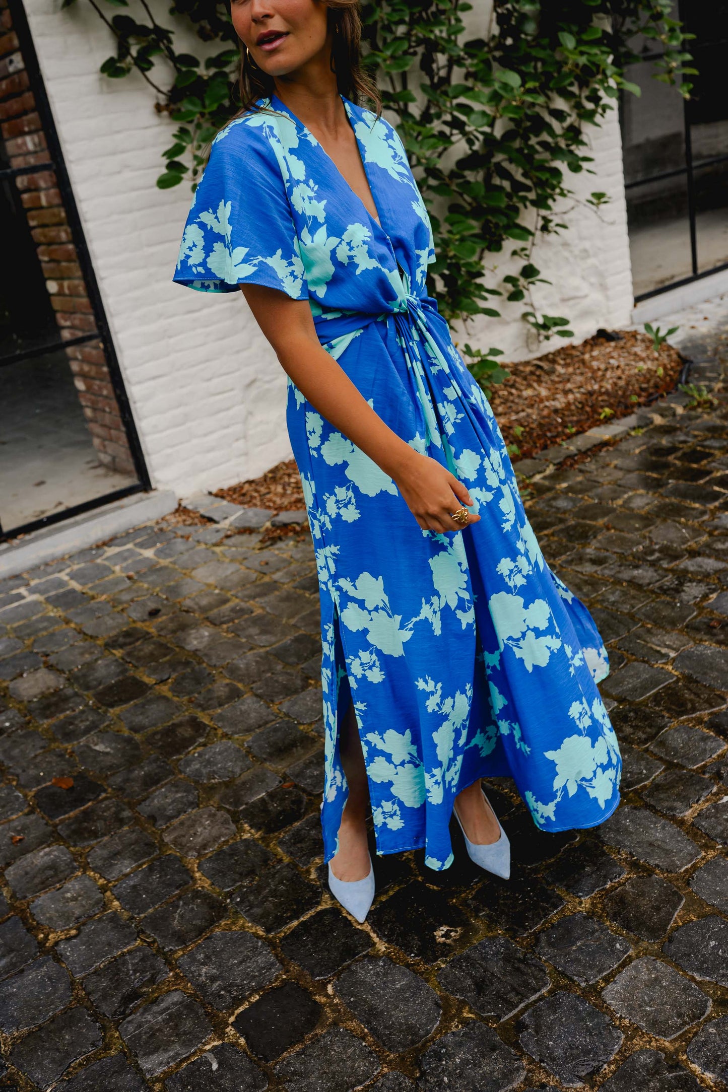 Blue Floral Joanny Dress