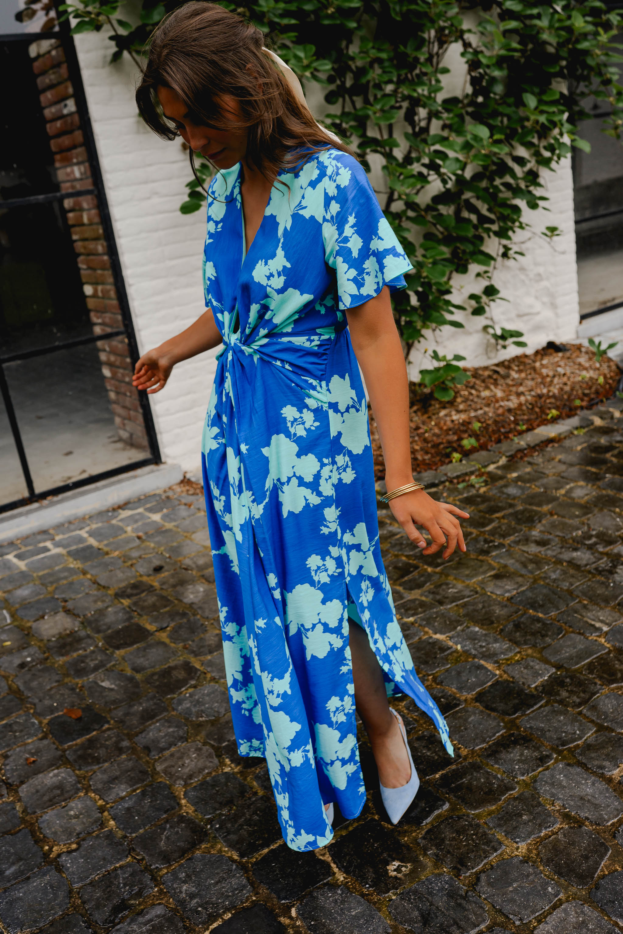 Blue Floral Joanny Dress