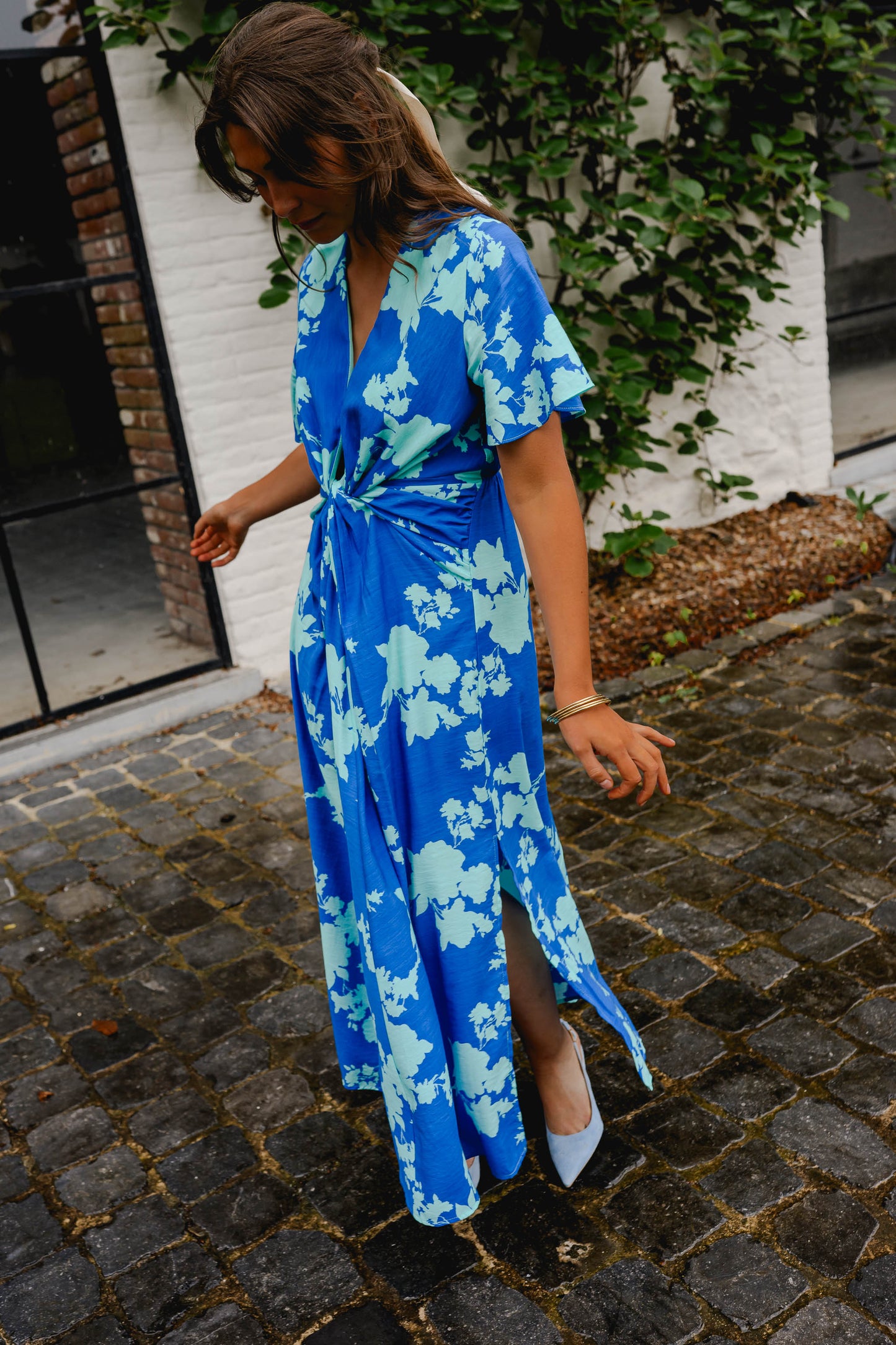 Blue Floral Joanny Dress
