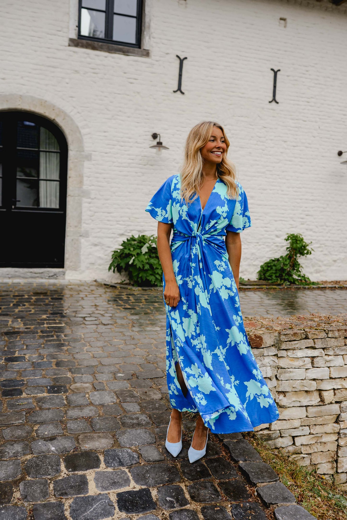 Blue Floral Joanny Dress