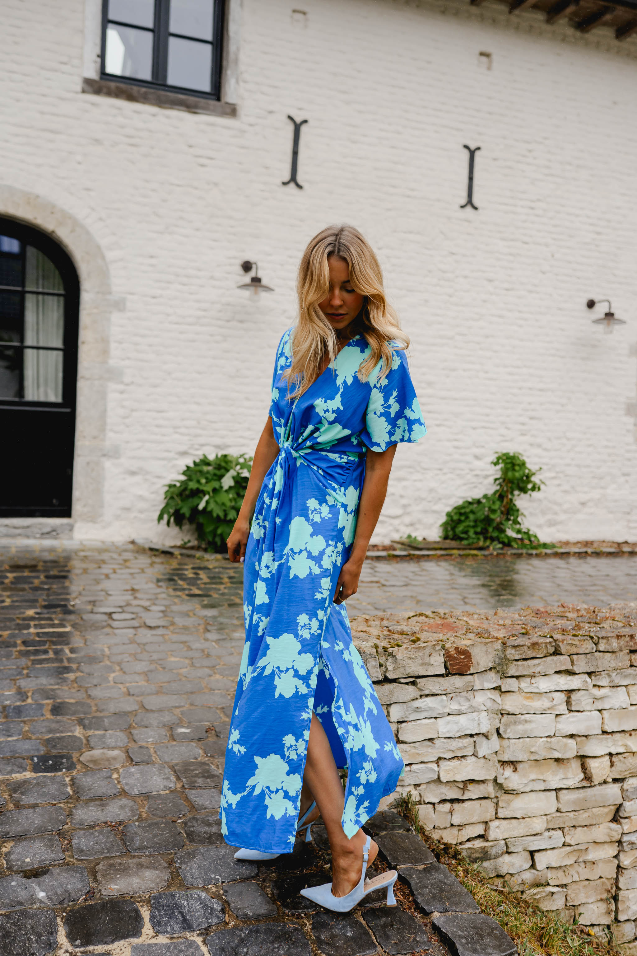 Blue Floral Joanny Dress