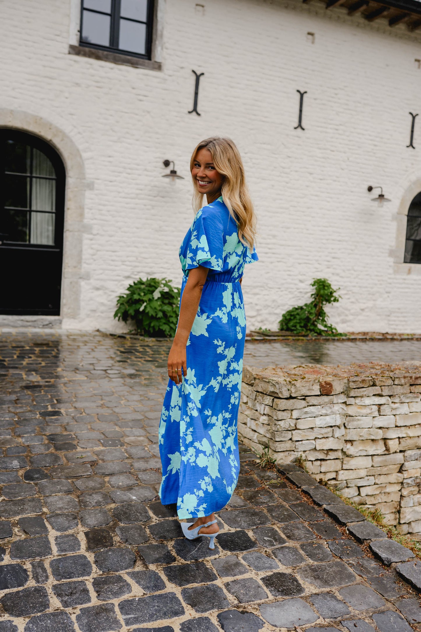 Blue Floral Joanny Dress