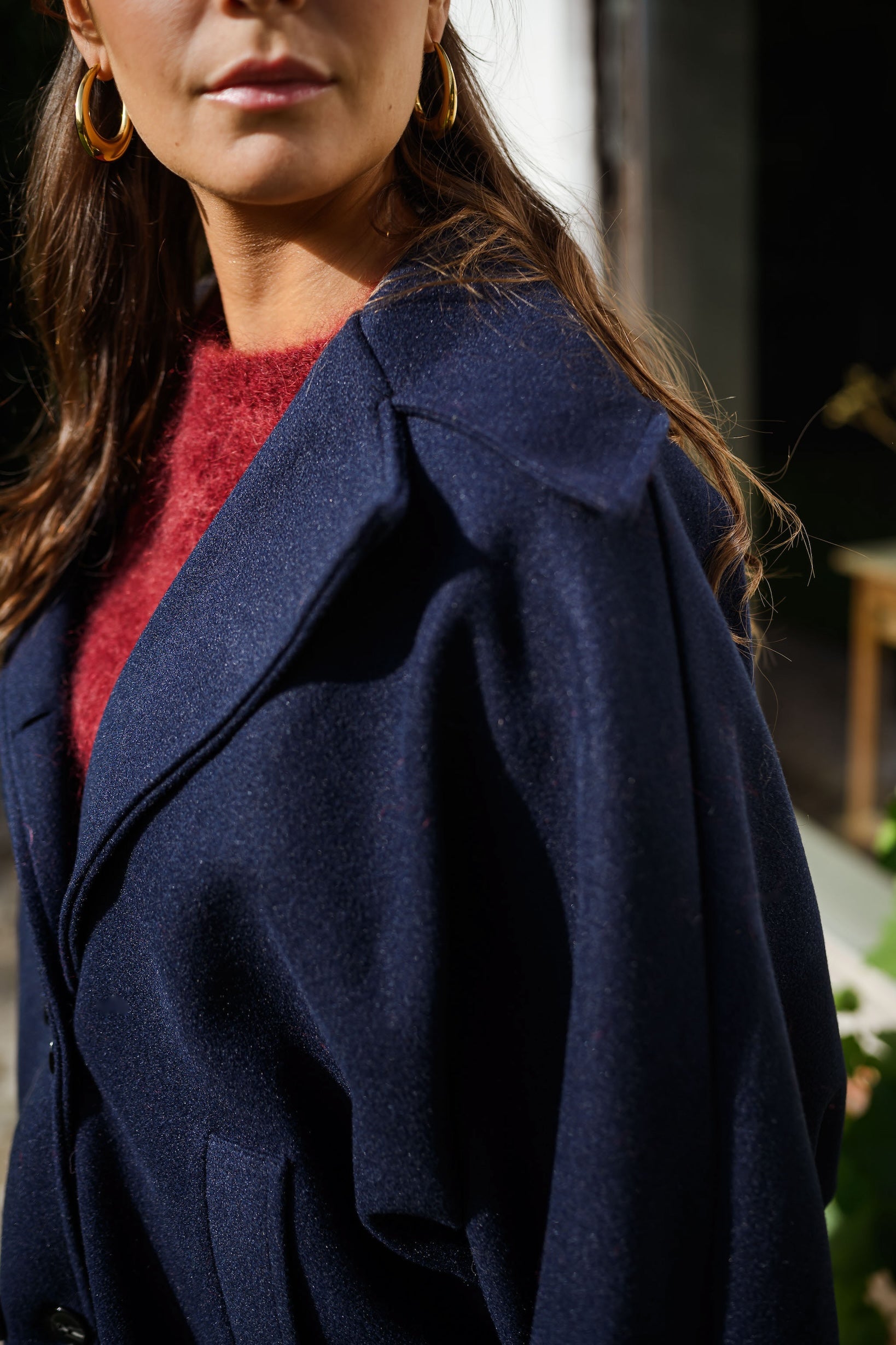 Blue Marlise Coat