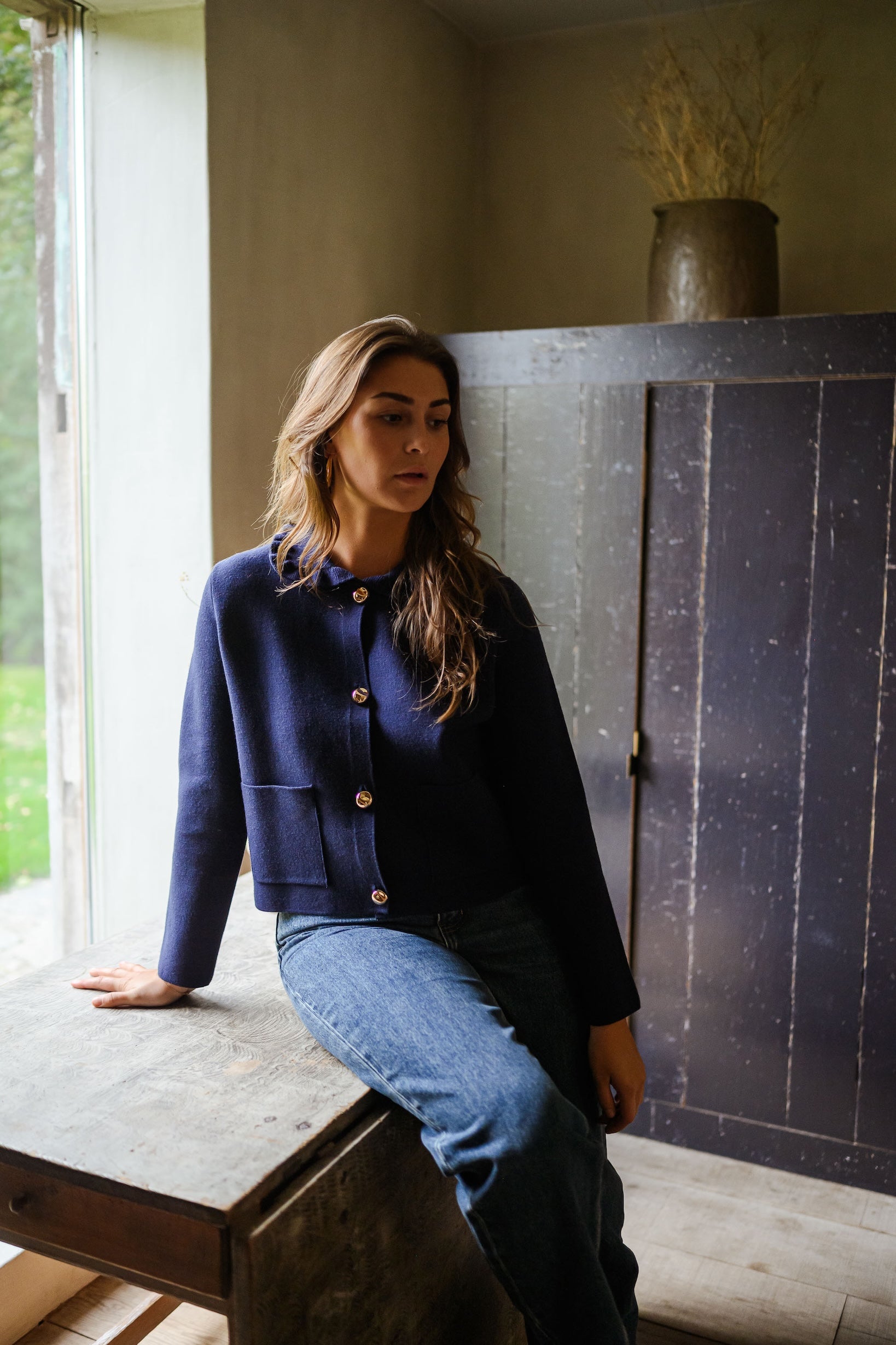 Blue Presly Cardigan