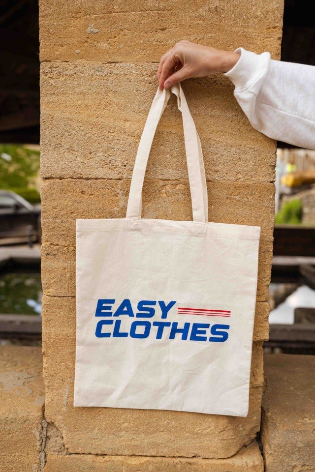 Blue and Red Easy Clothes Tote Bag