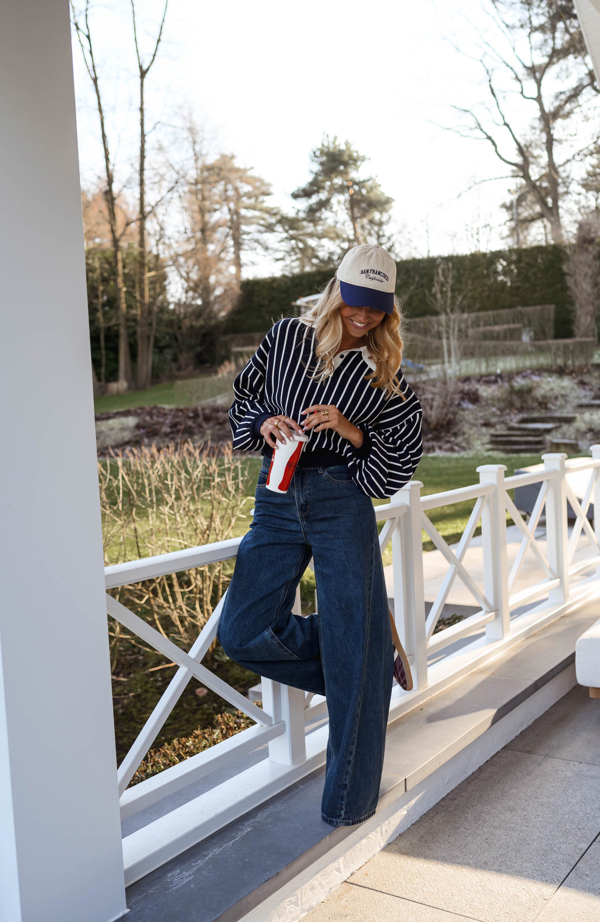 Blue Striped Azriel Sweater