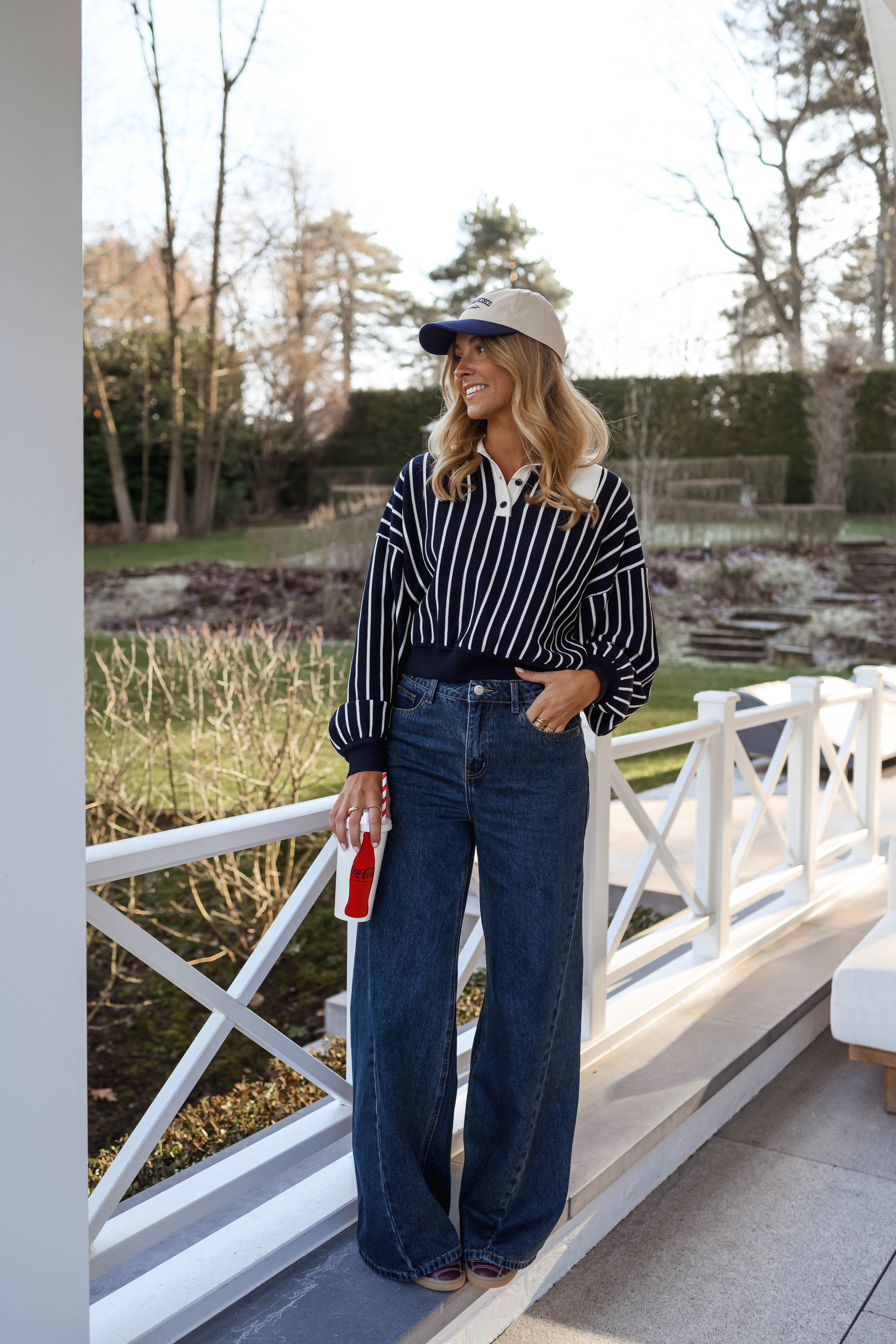 Blue Striped Azriel Sweater