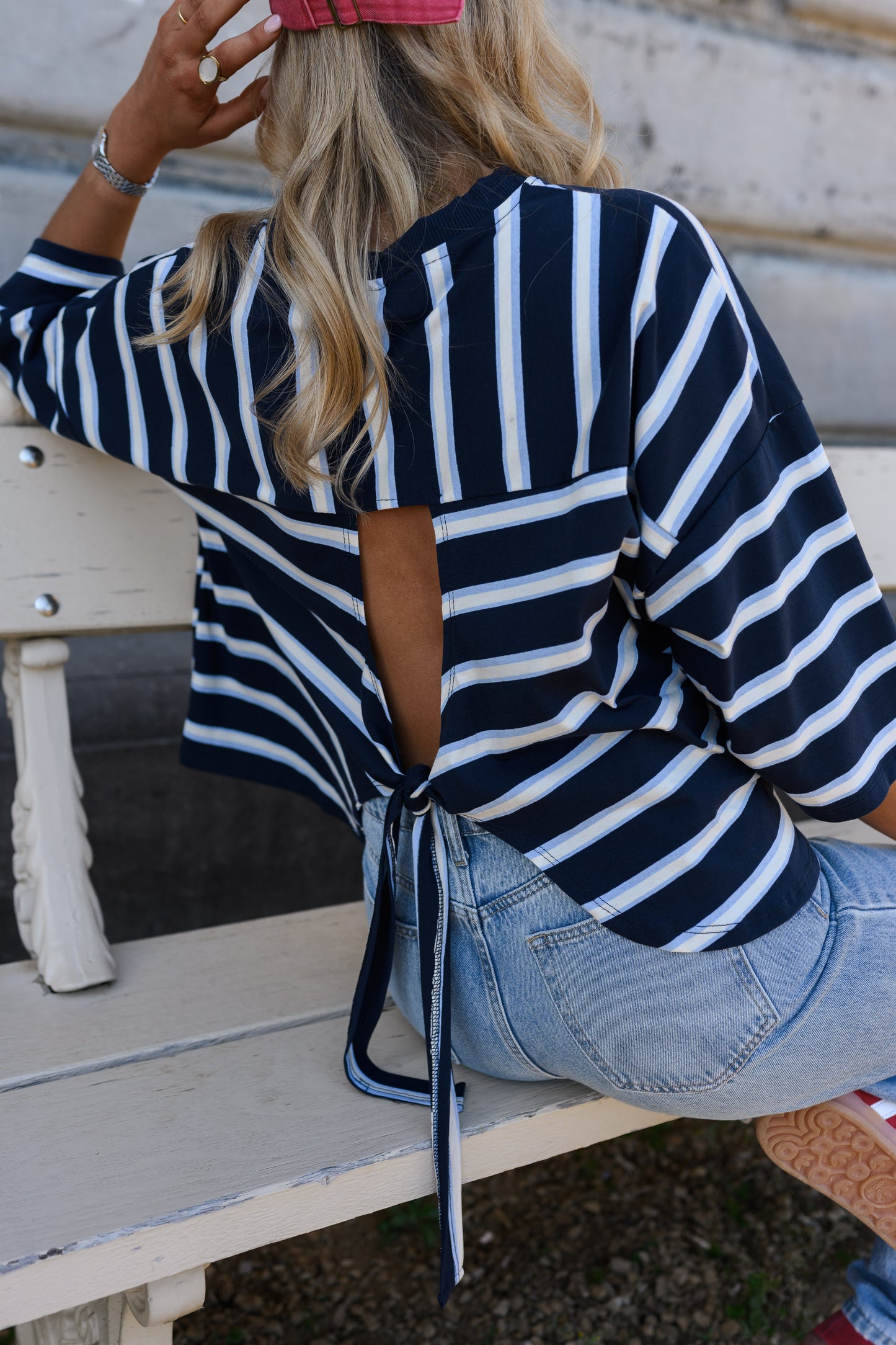 Blue Striped Isora T-Shirt