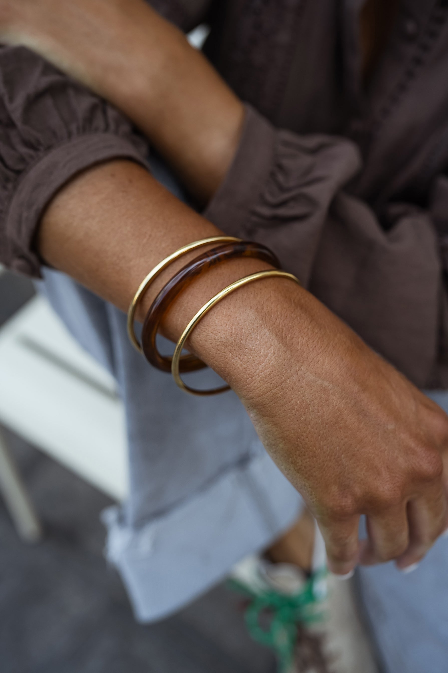 Brown and Golden Laria Bracelets