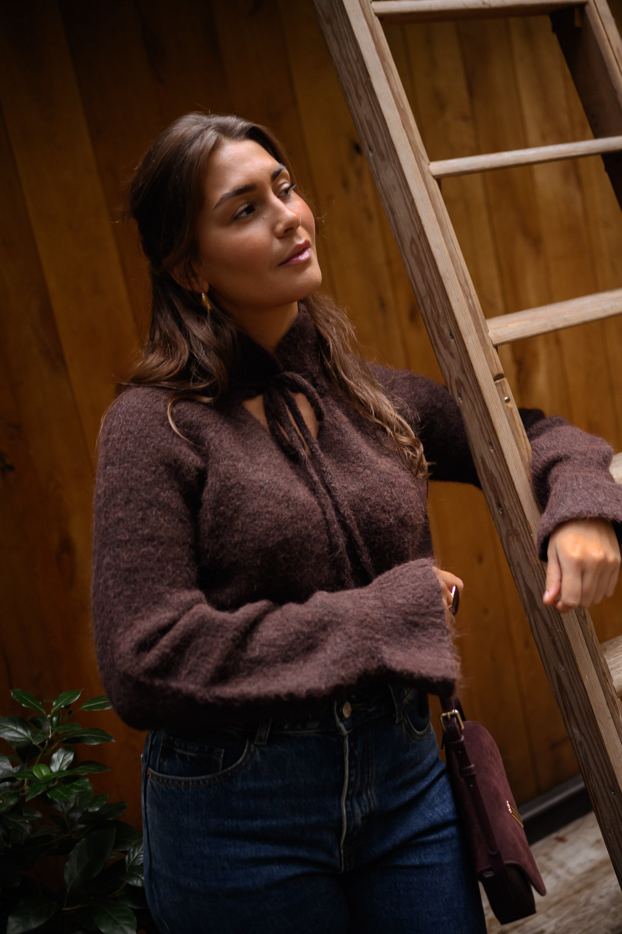 Brown Harper Sweater