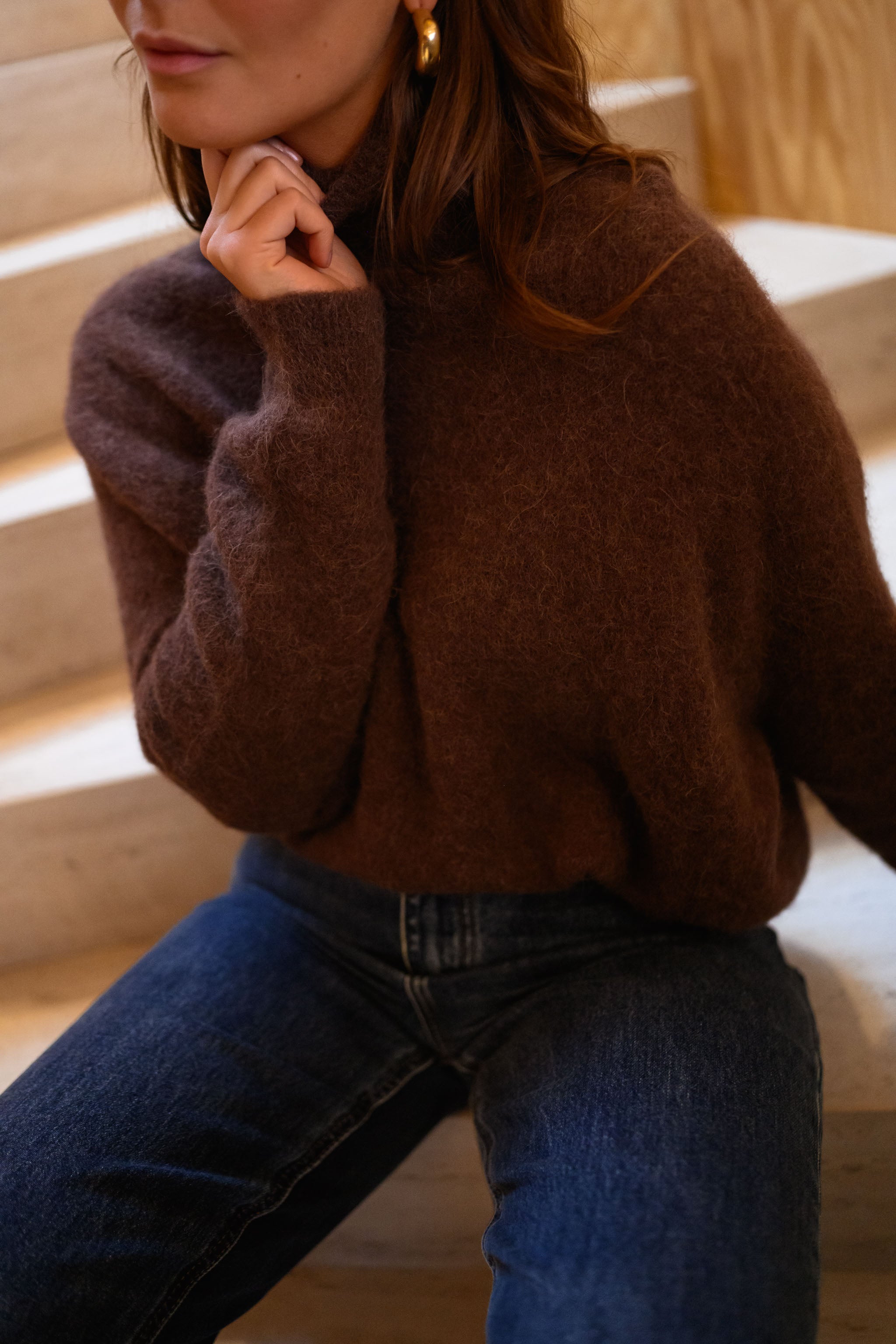 Brown Mara Sweater