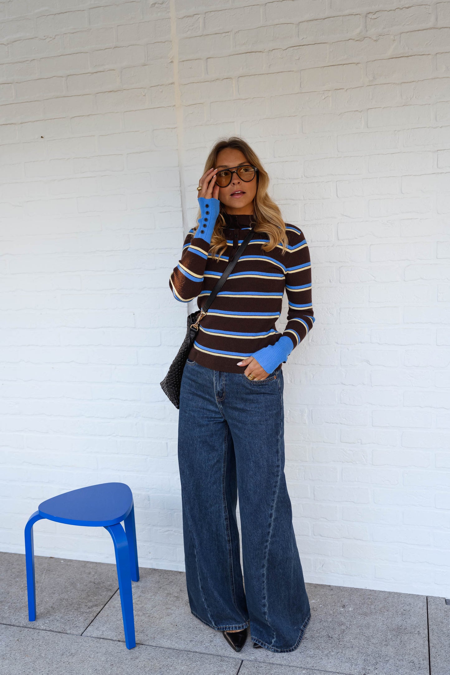 Brown Striped Haven Sweater