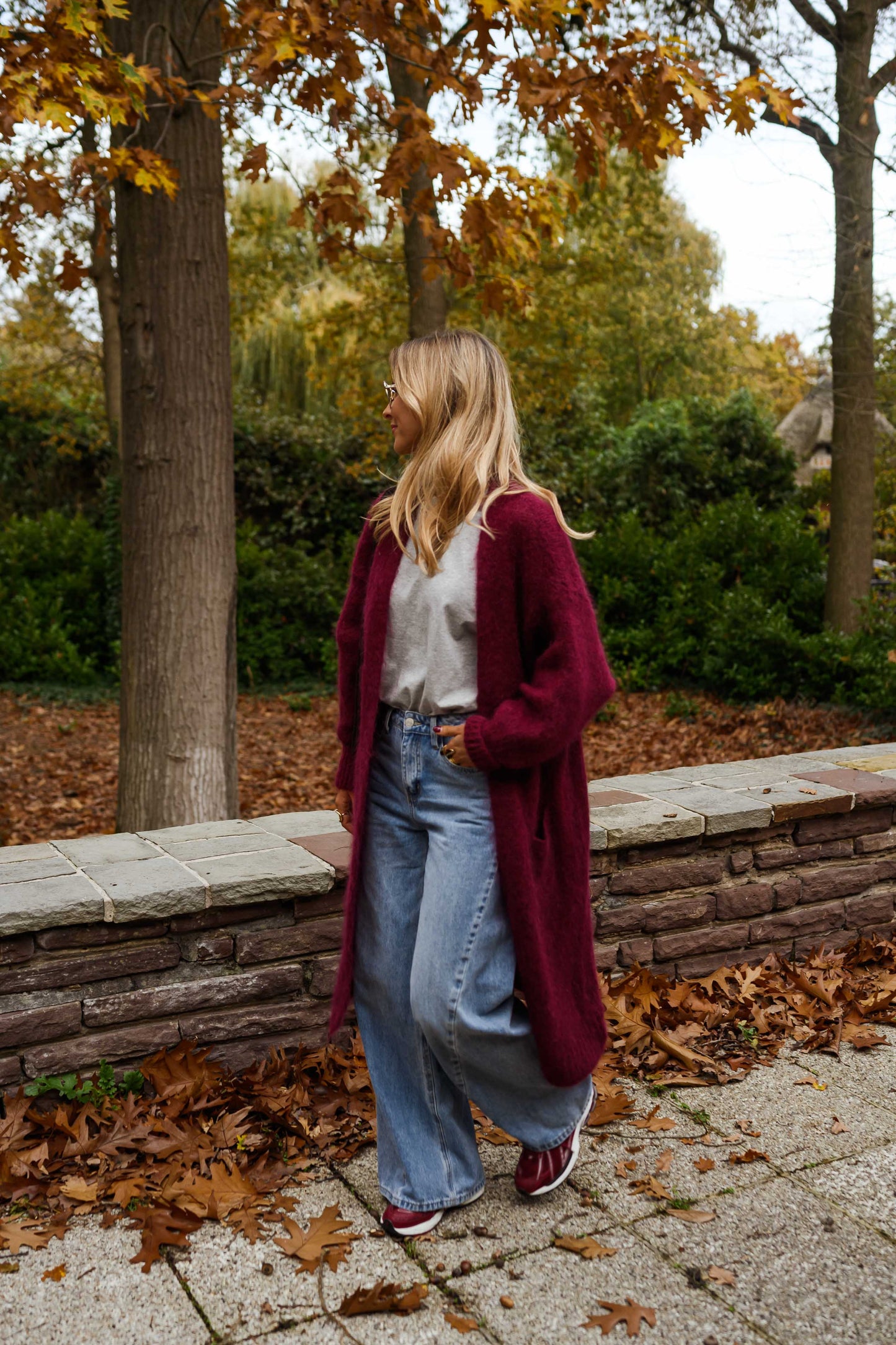 Burgundy Ally Cardigan