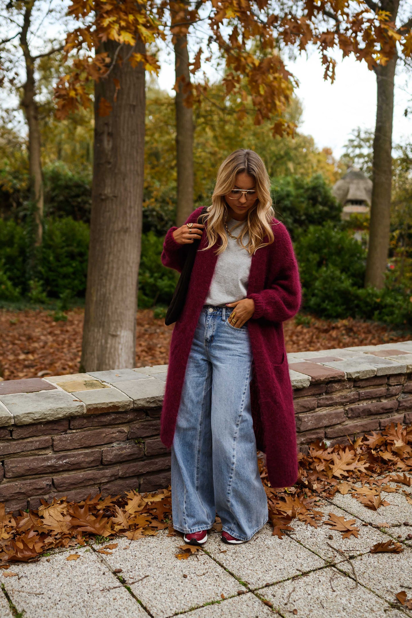 Burgundy Ally Cardigan