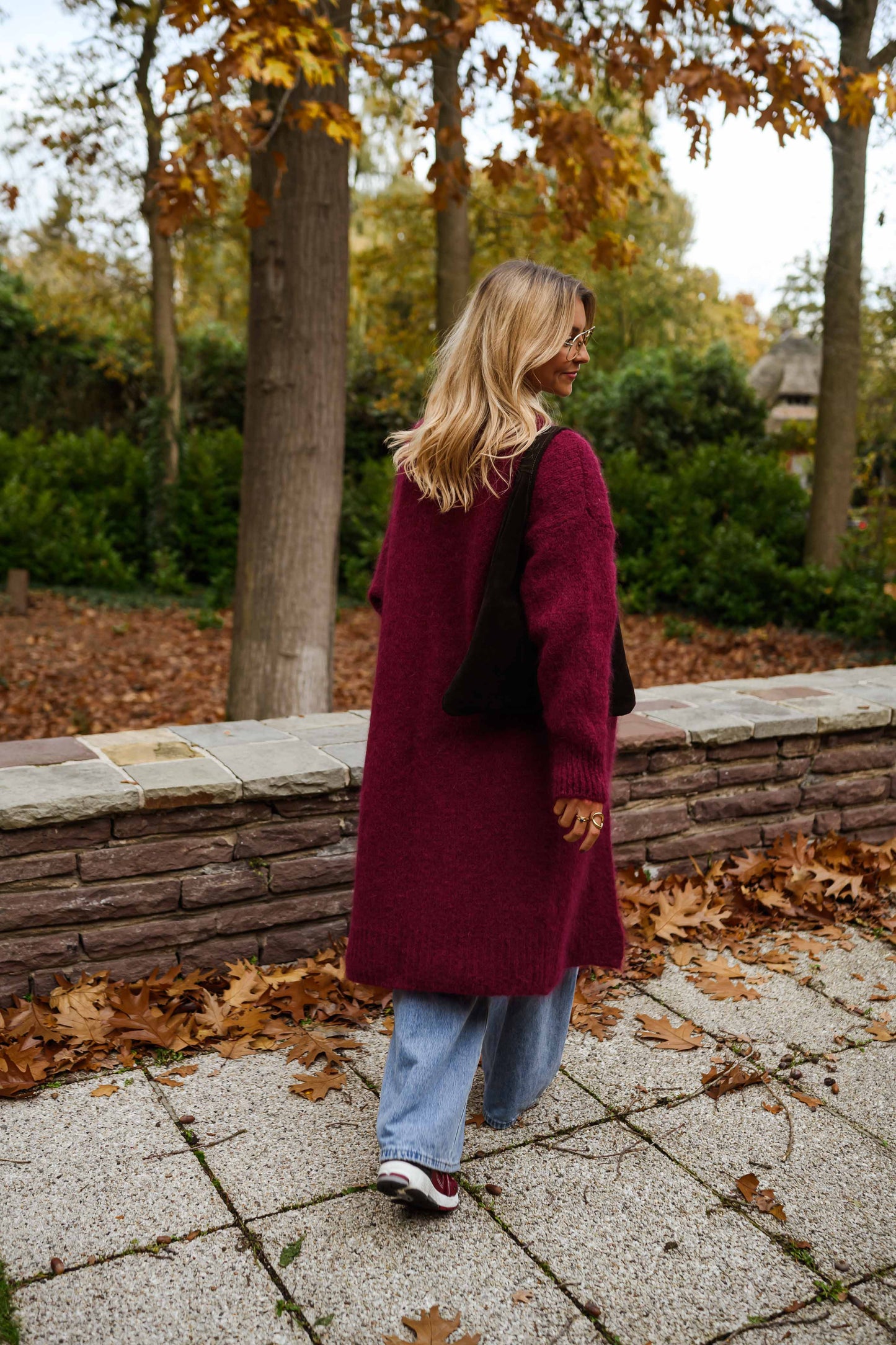 Burgundy Ally Cardigan