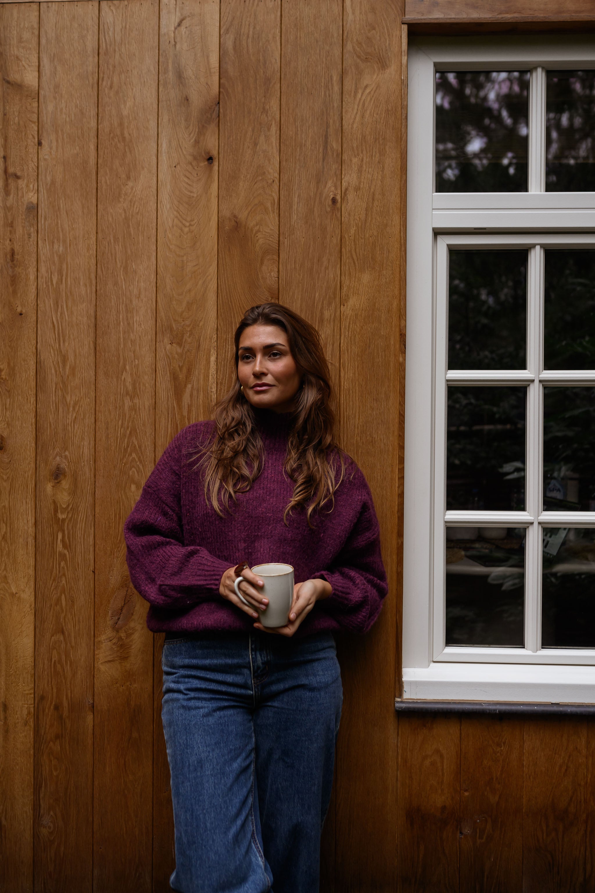 Burgundy Angele Sweater