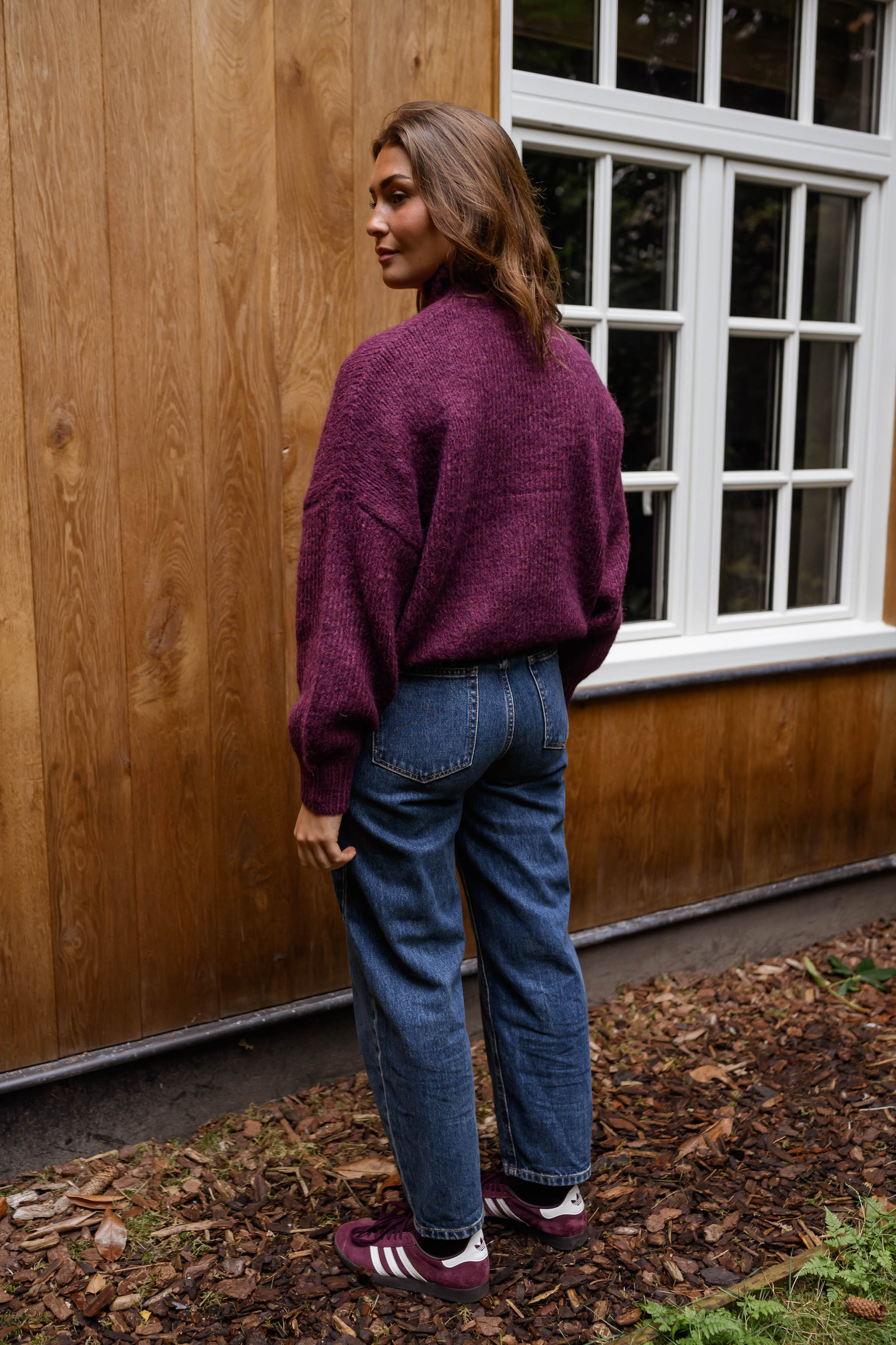 Burgundy Angele Sweater