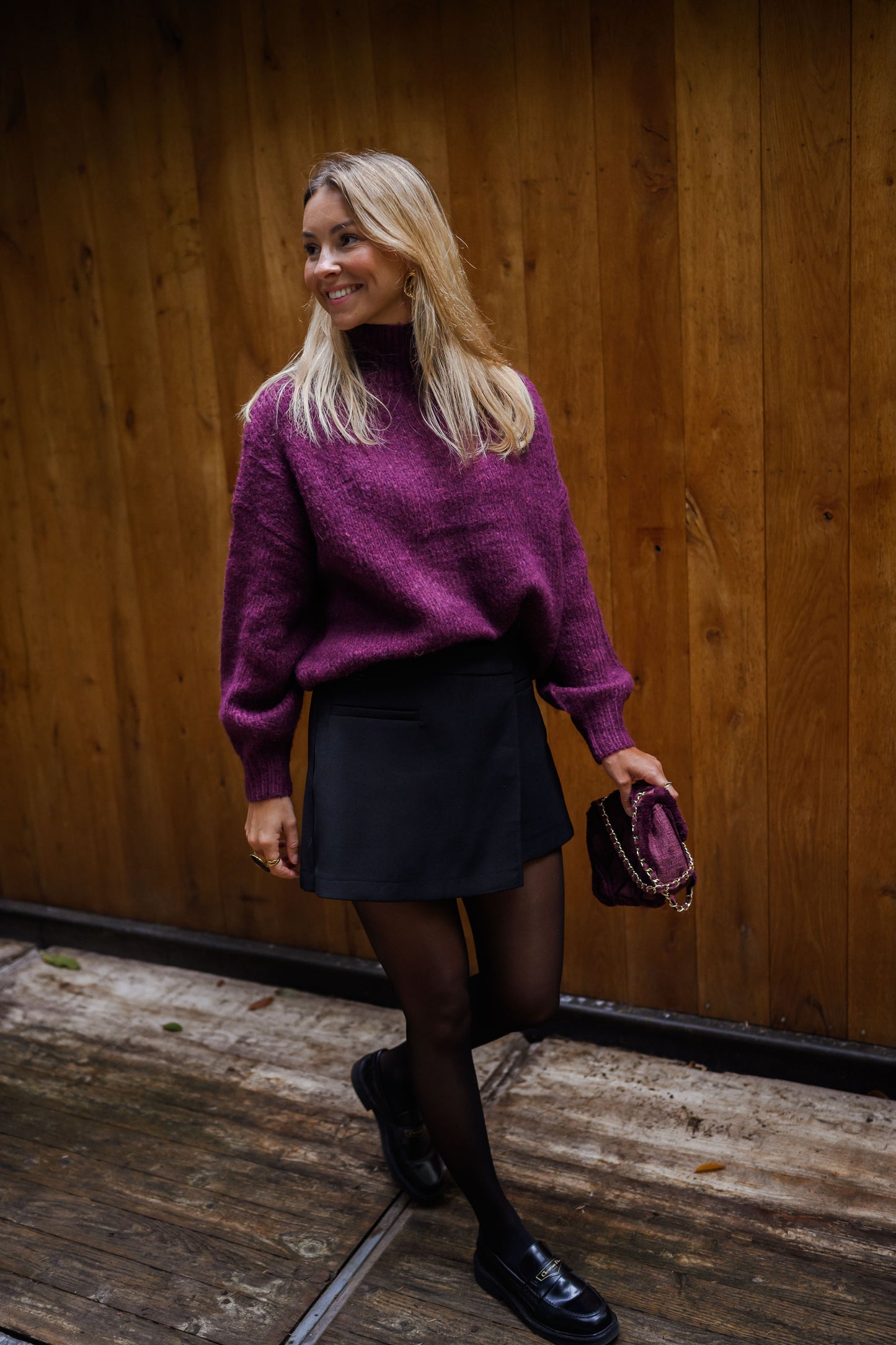 Burgundy Angele Sweater