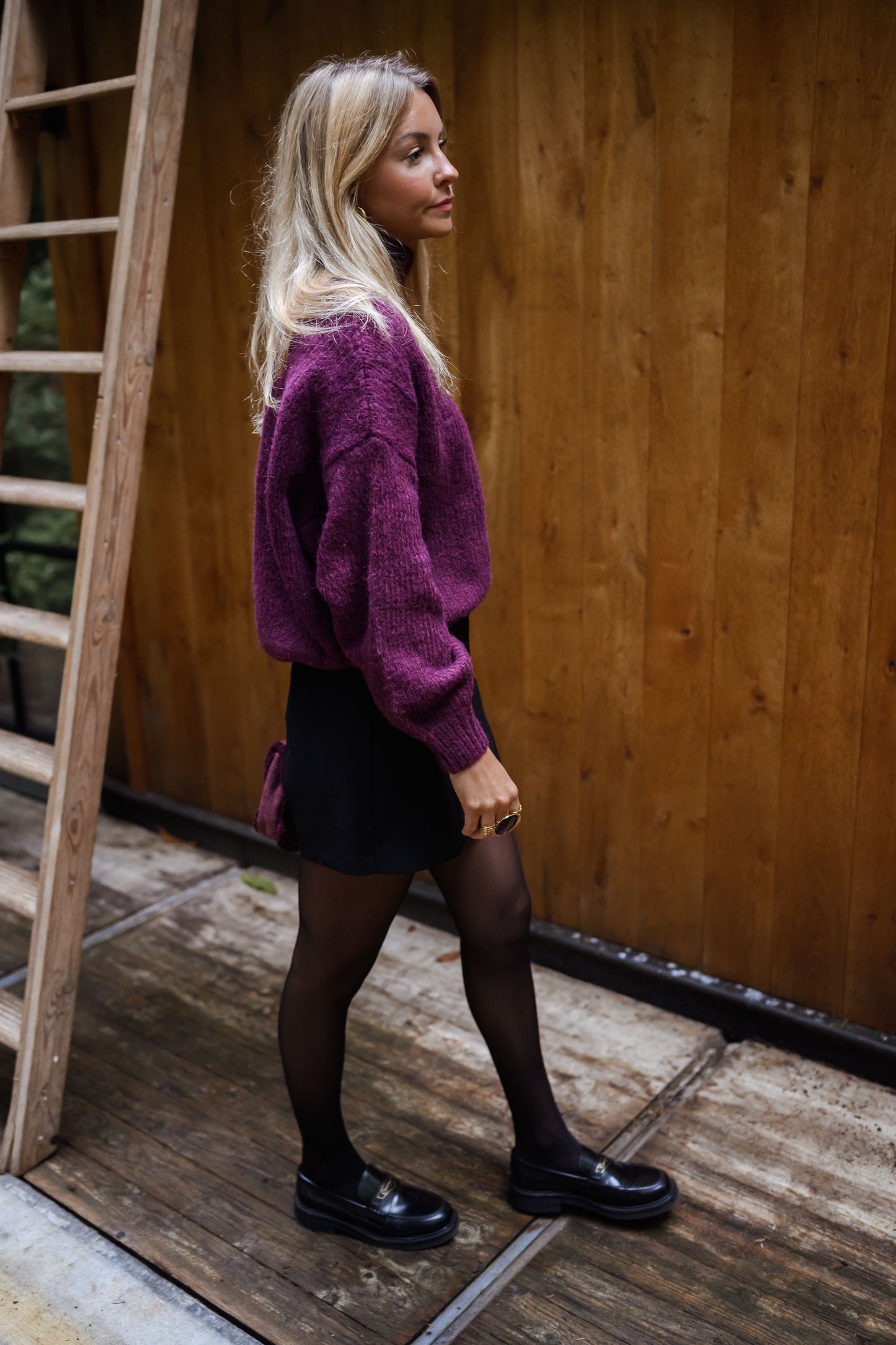 Burgundy Angele Sweater