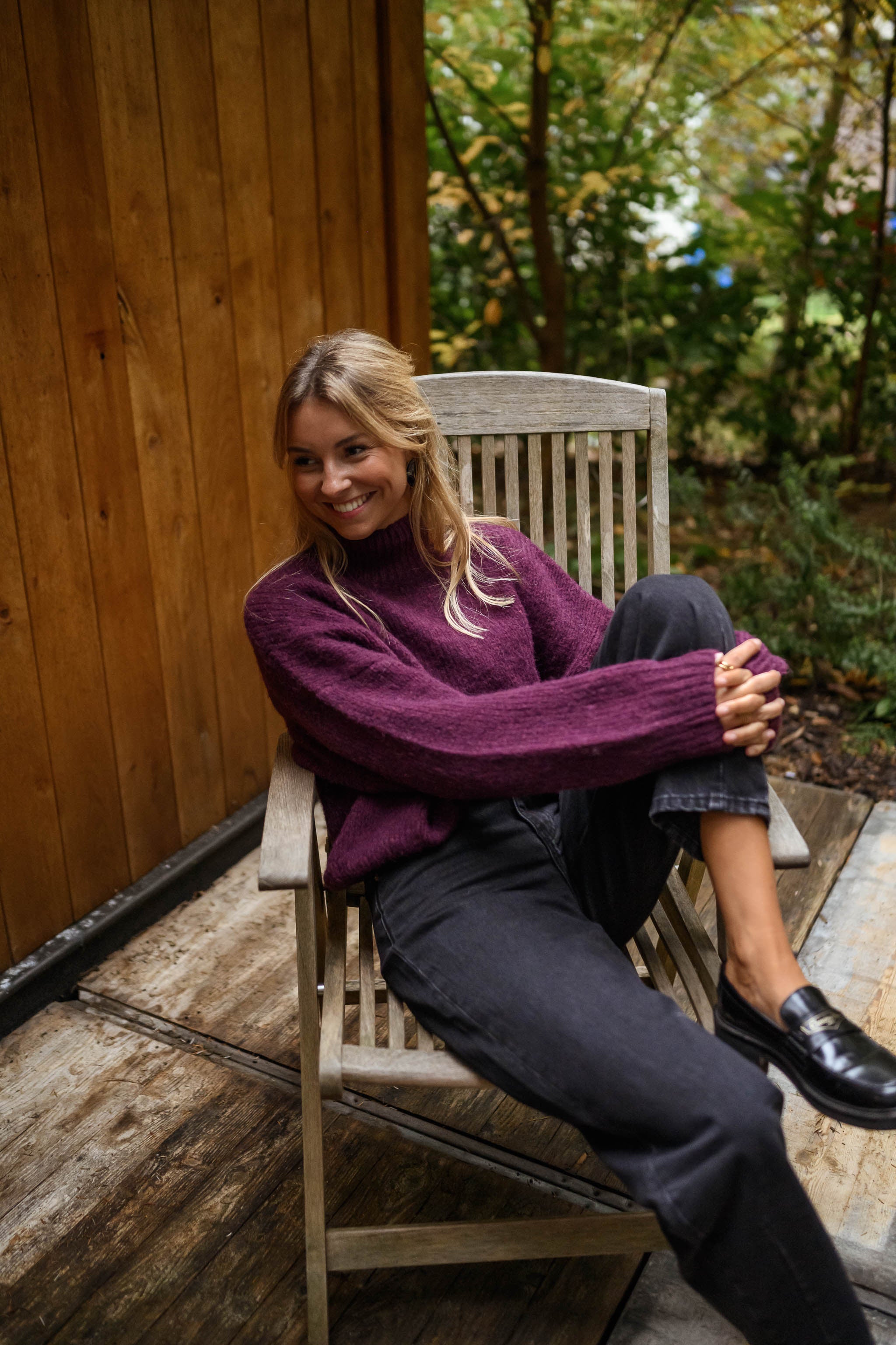 Burgundy Angele Sweater