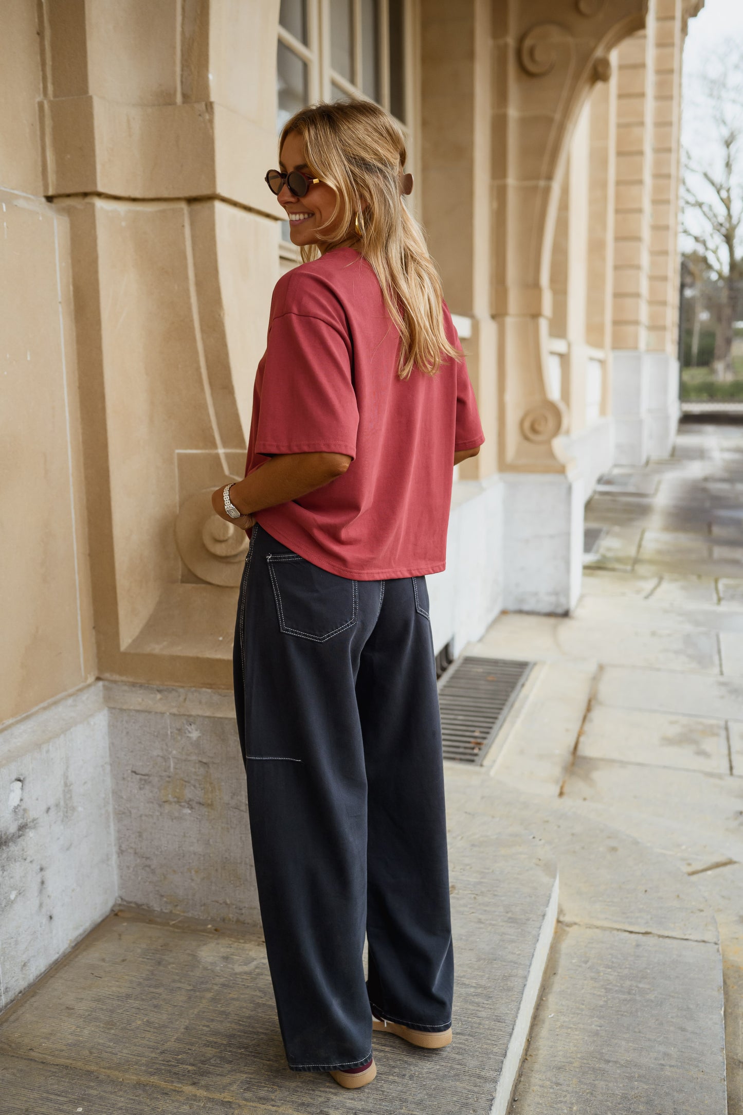 Burgundy Avery T-shirt