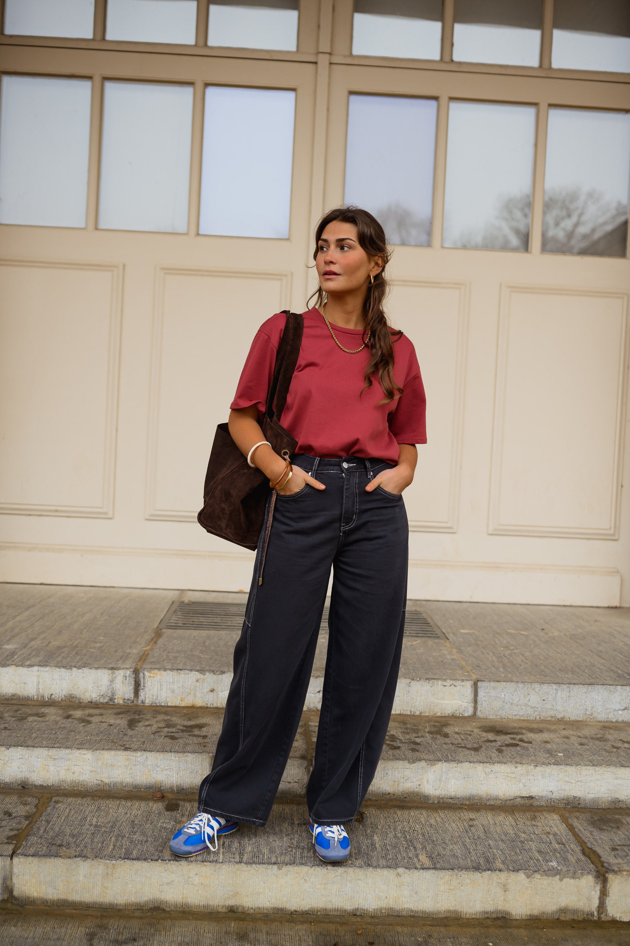 Burgundy Avery T-shirt