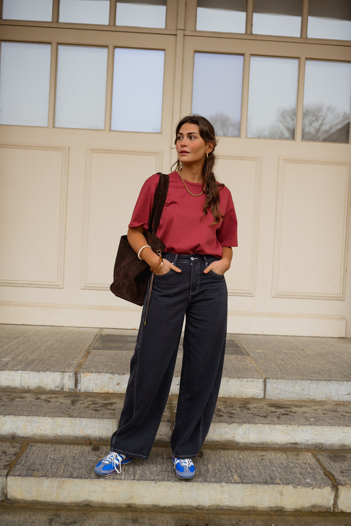 Burgundy Avery T-shirt