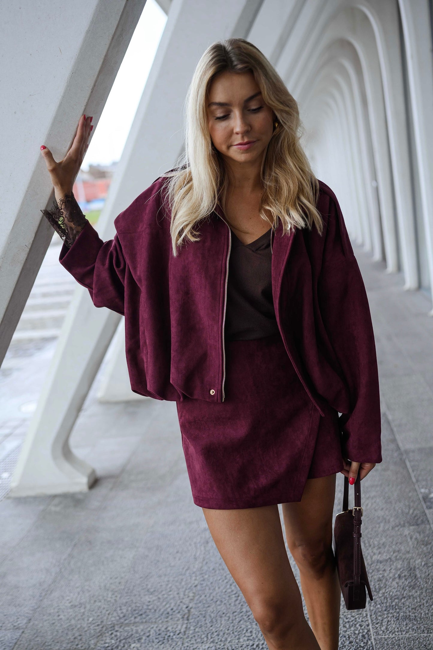 Burgundy Dave Jacket
