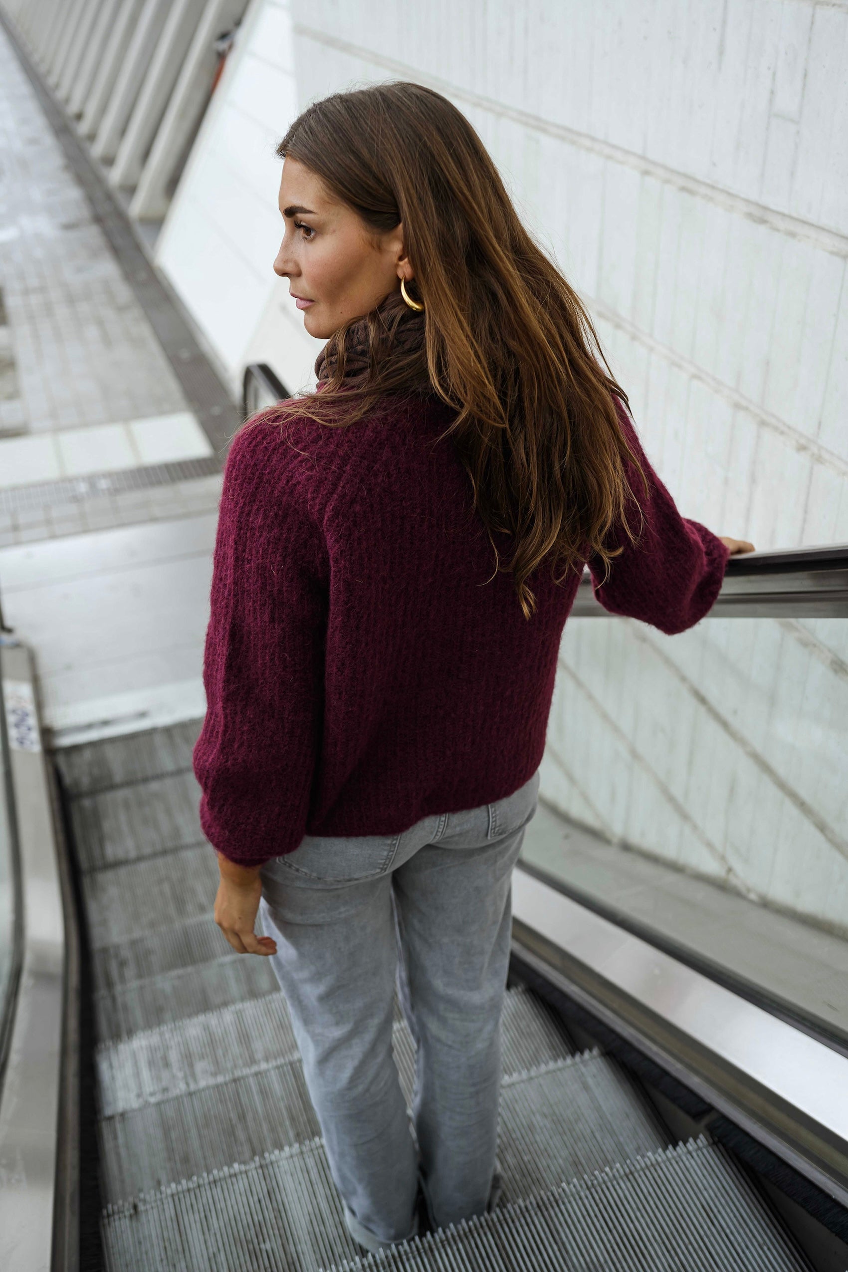 Burgundy Elony Cardigan