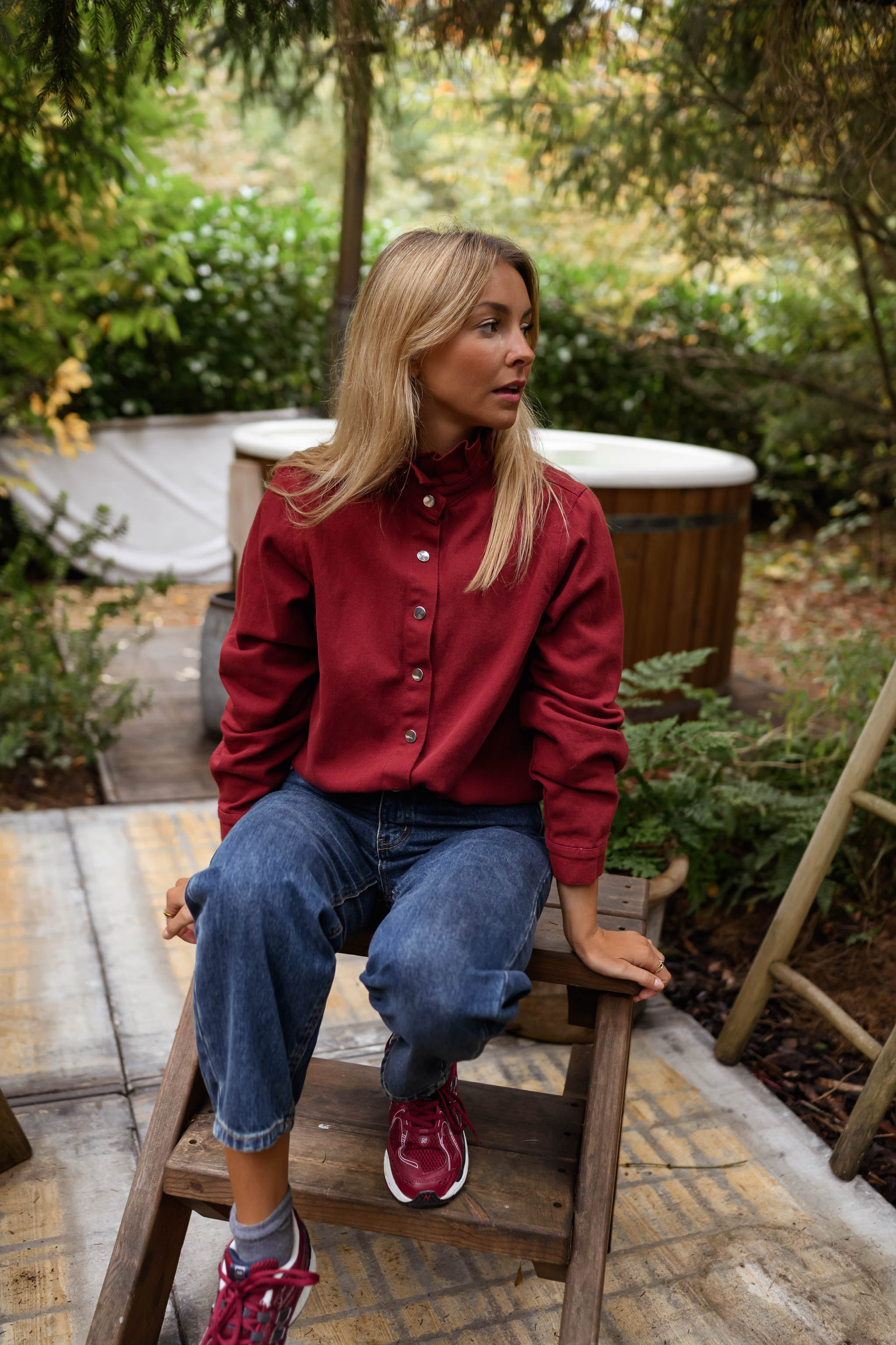 Burgundy Gabin Overshirt