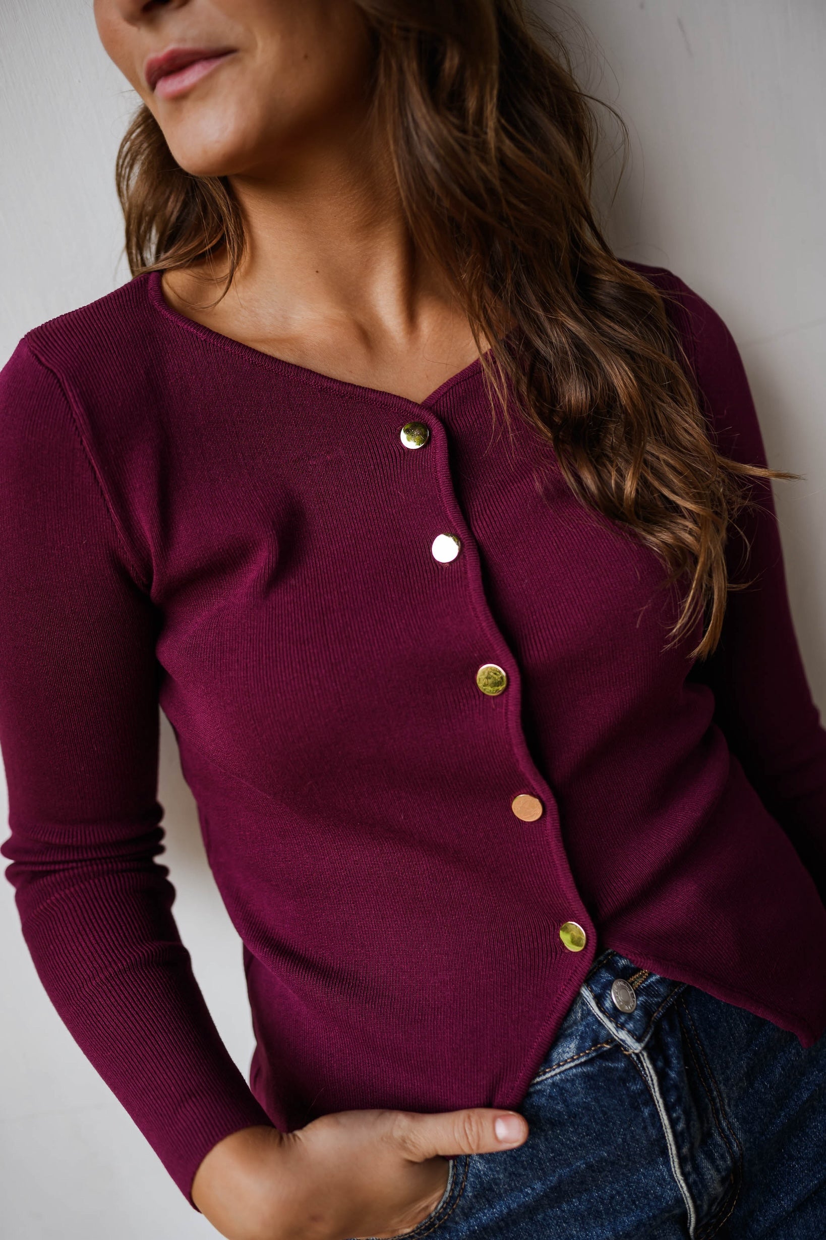 Burgundy Haby Sweater